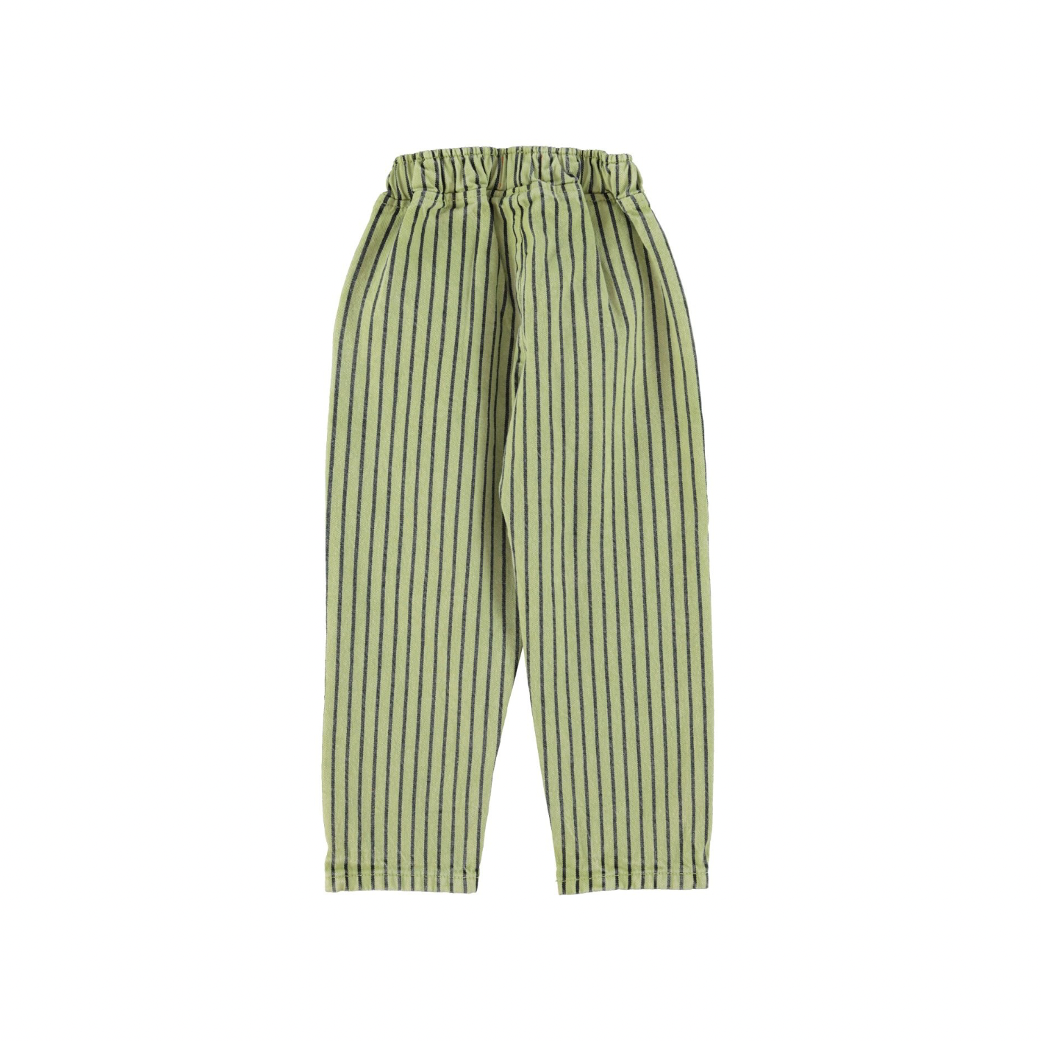 Striped Unisex Trousers | Green/Indigo