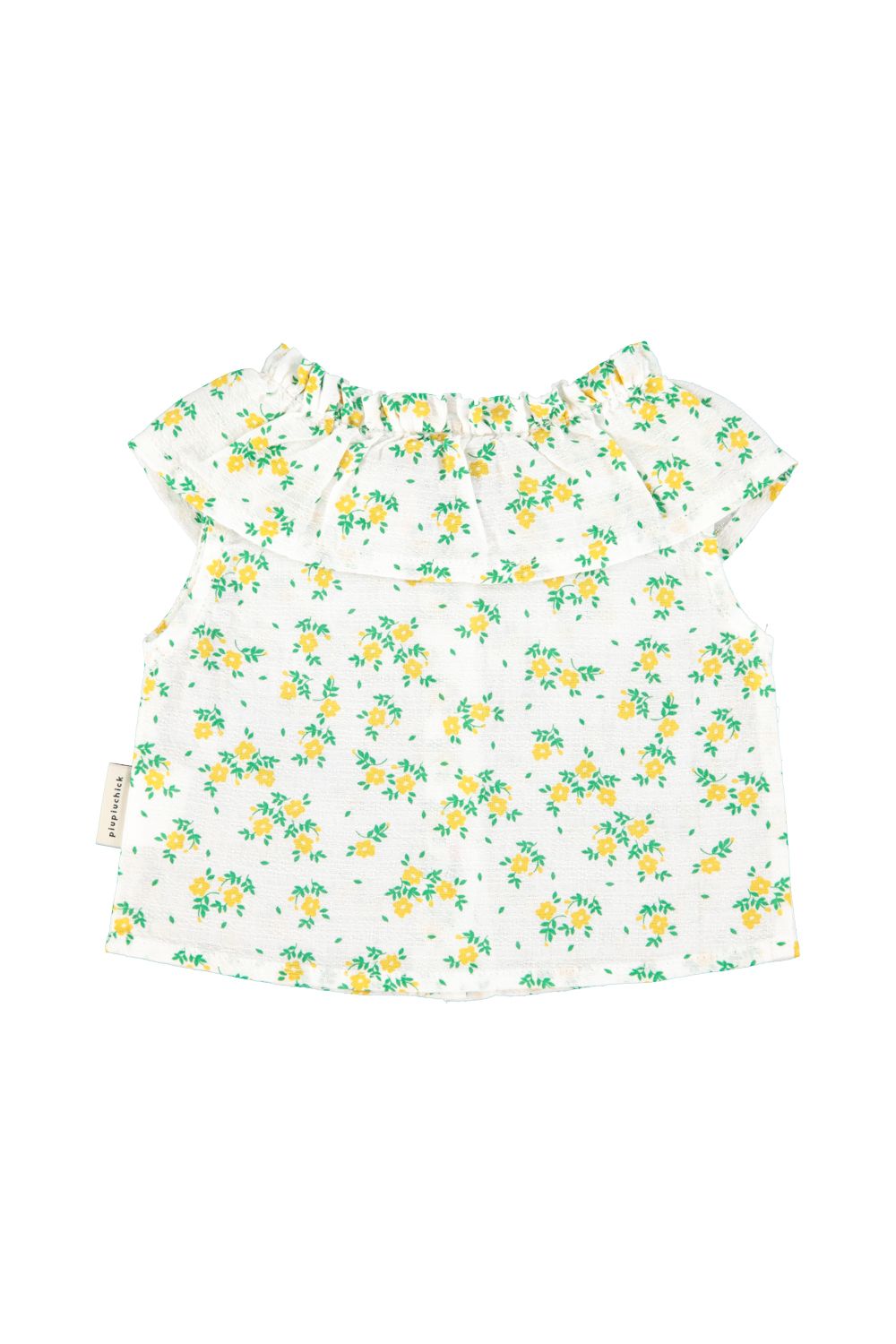 Flower Print Blouse | Ecru/Yellow