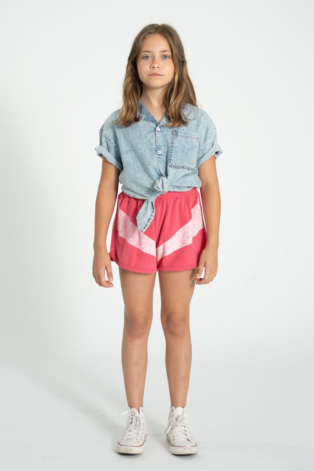 Striped Shorts | Pink/White