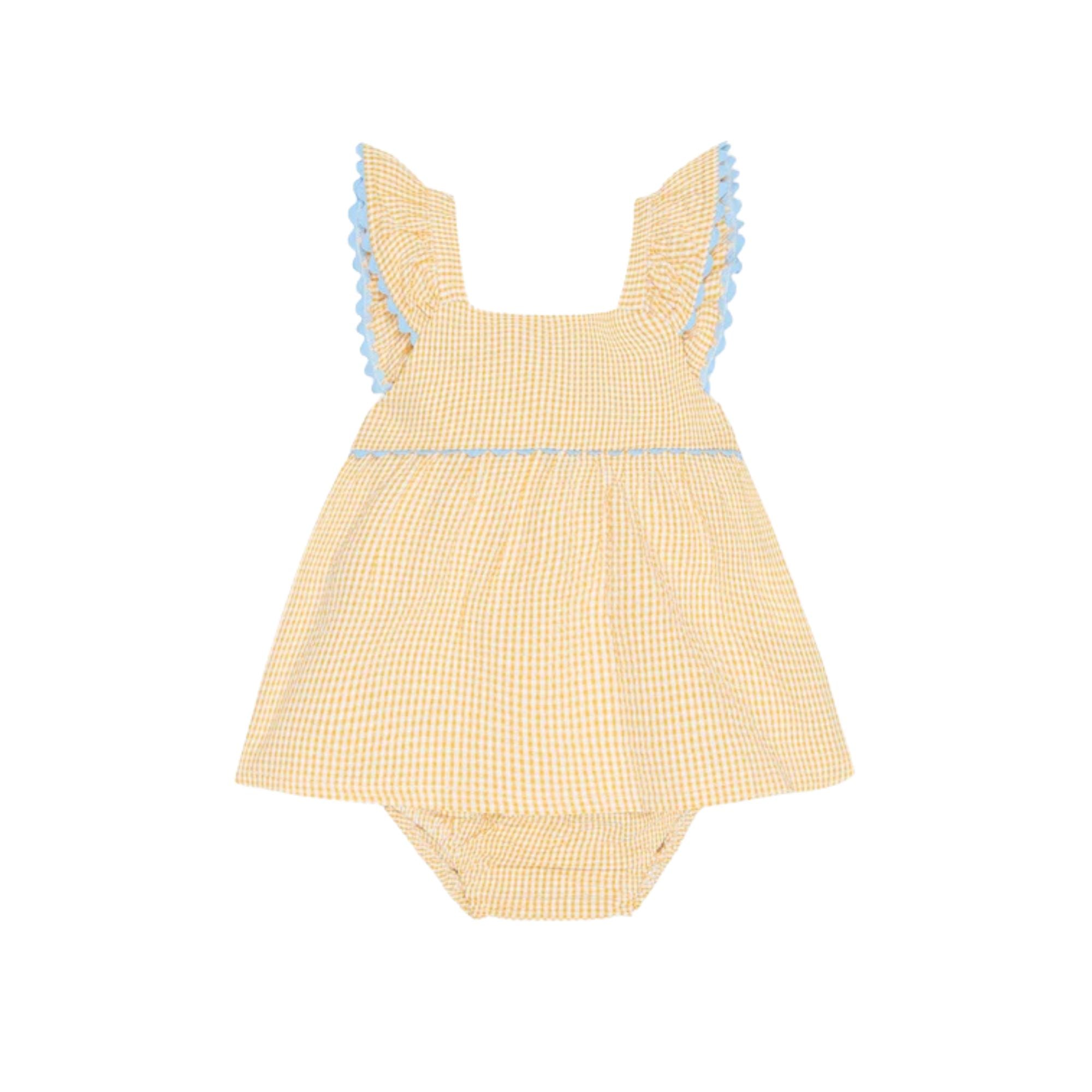 Elicia Baby Summer Set | Yellow Gingham