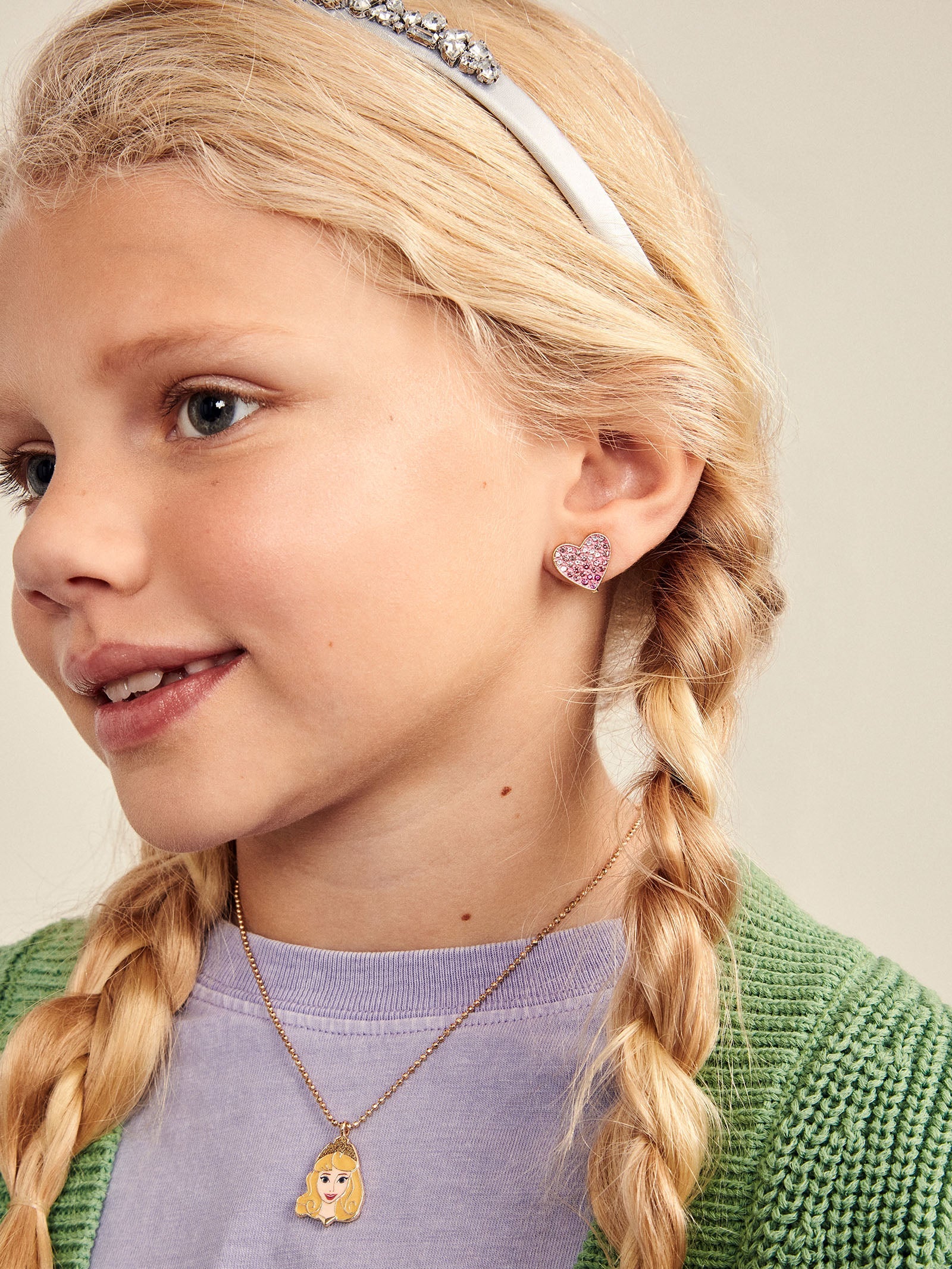 Sweetheart Clip On Earring Set | Pink