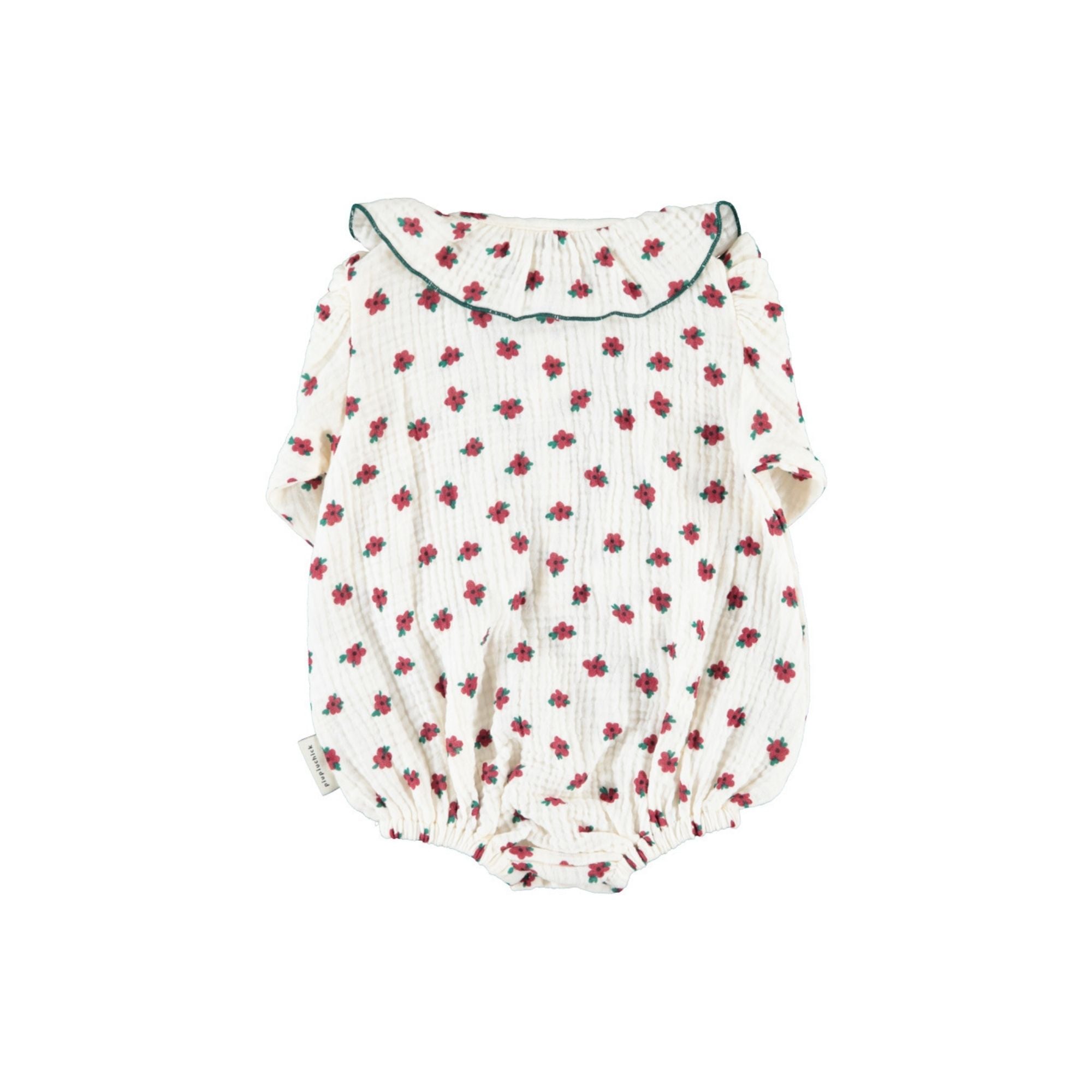 Romper | Ecru with Flowers