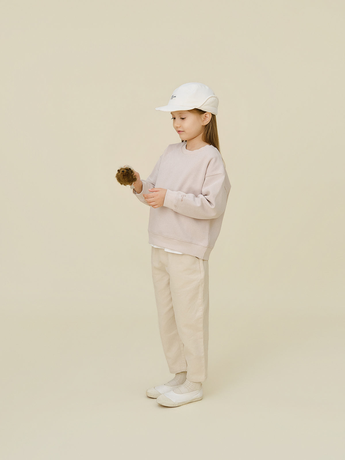Pique Sweat Set | Grayish Pink