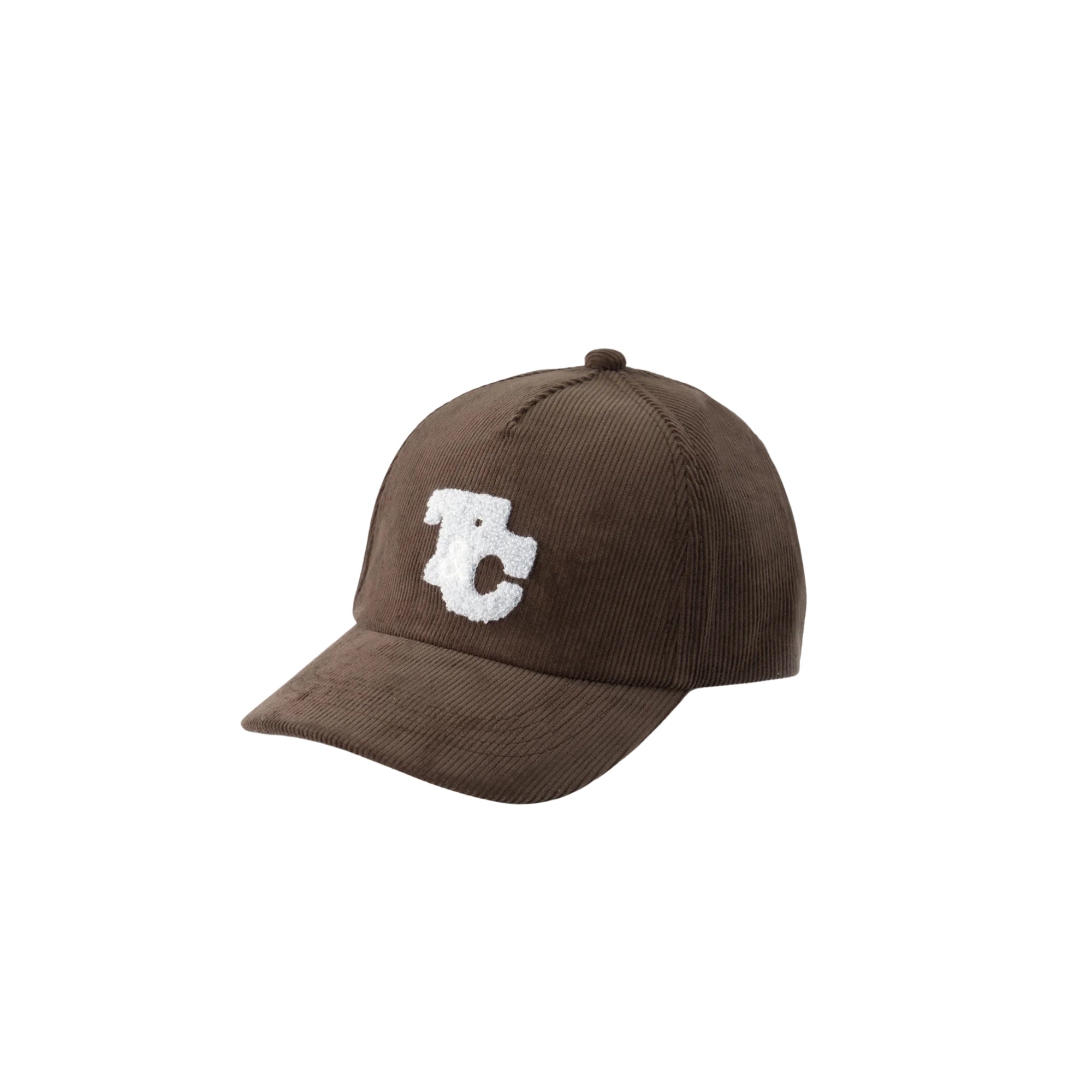Ribbed Embroidered Cap | Chocolate