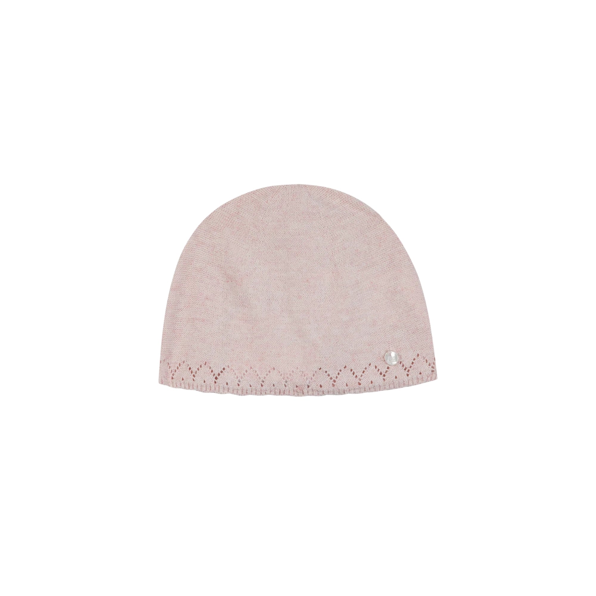 Openwork Knit Beanie | Pink