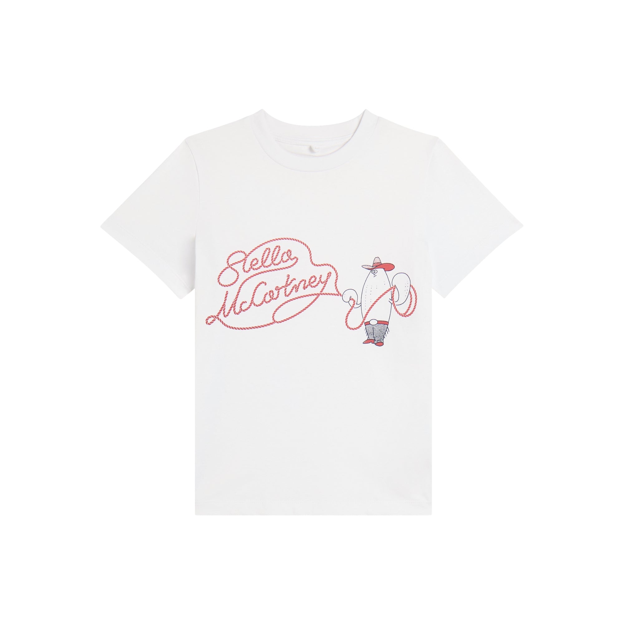 Printed Cotton Jersey T-shirt | White