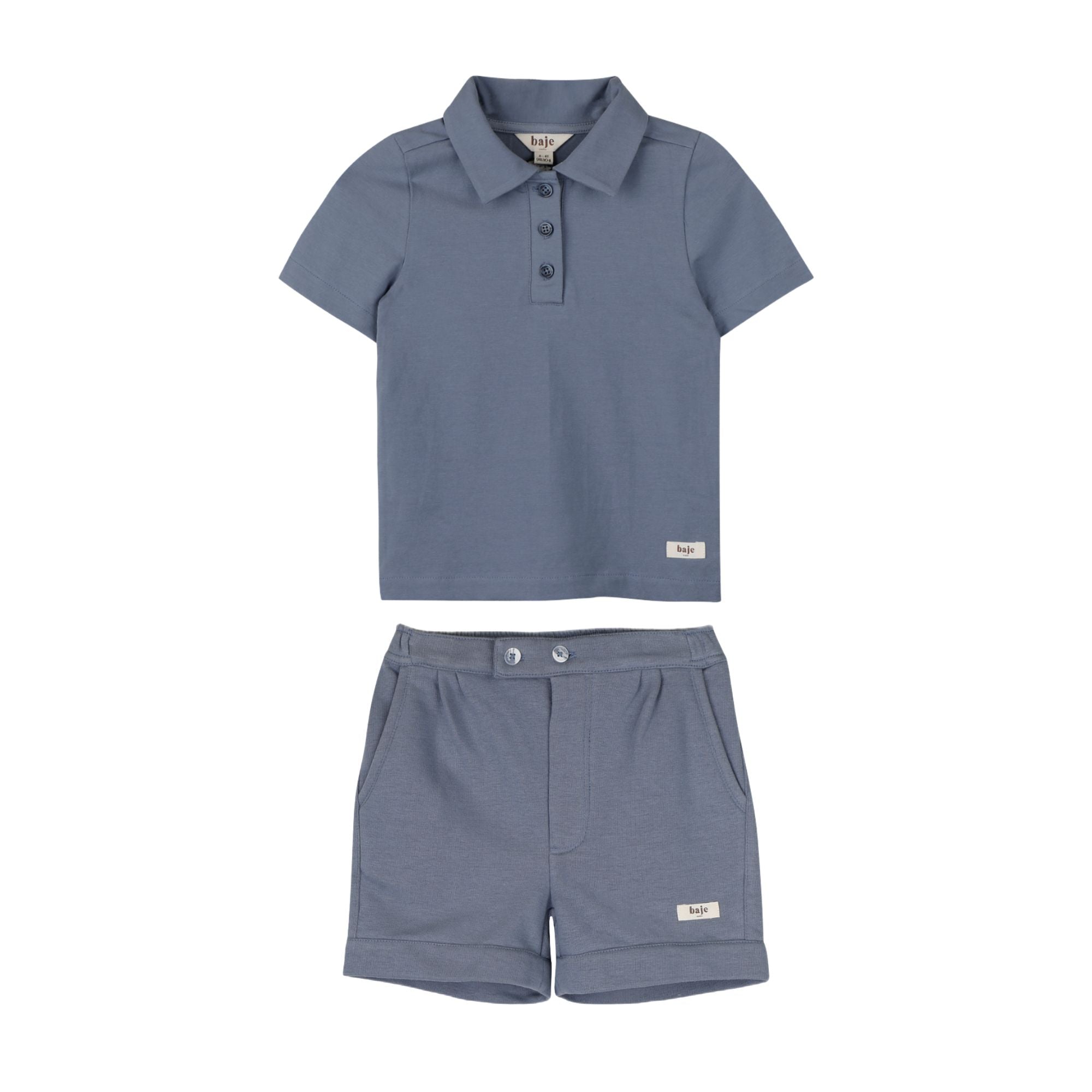 Mason Polo Set | Blue Stone