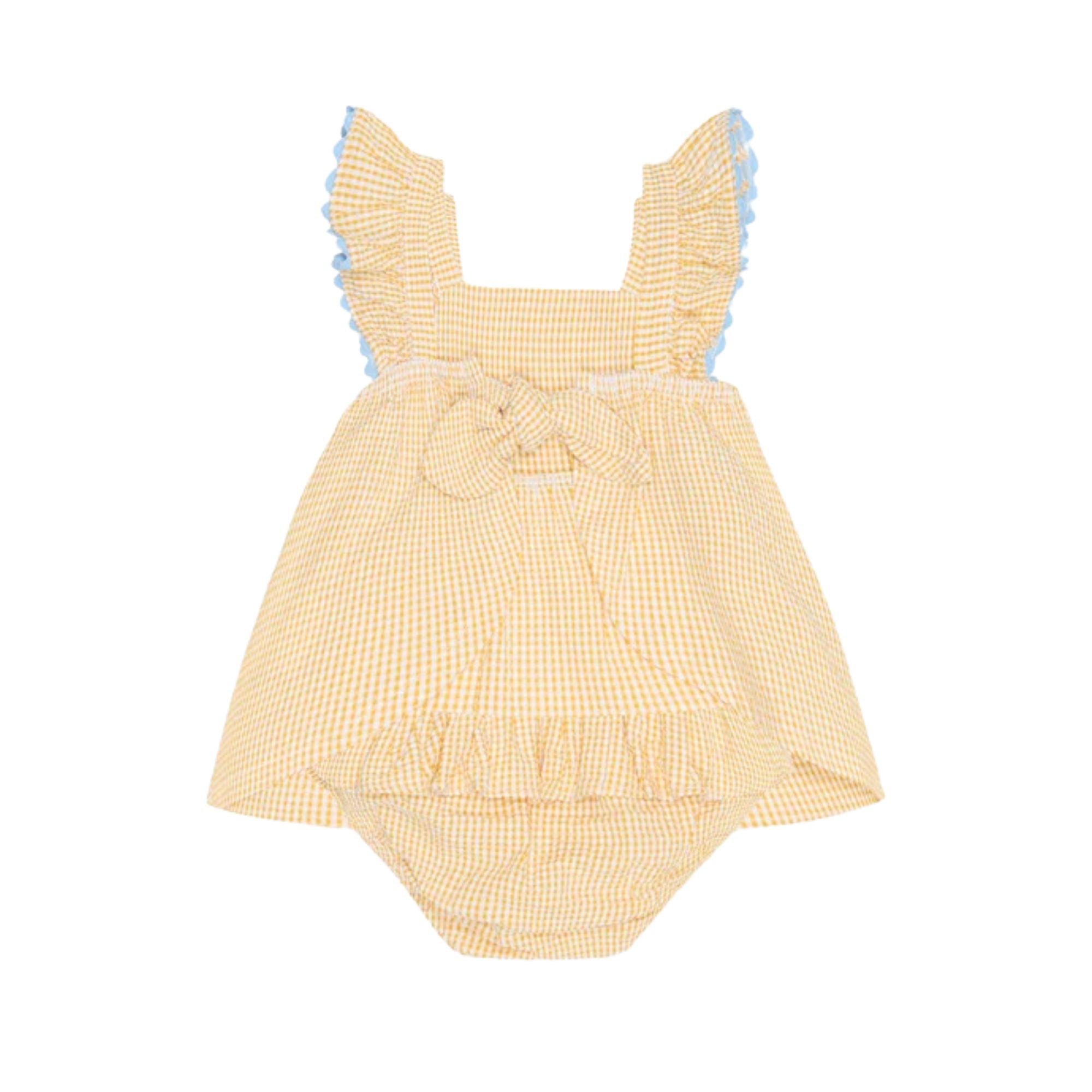 Elicia Baby Summer Set | Yellow Gingham