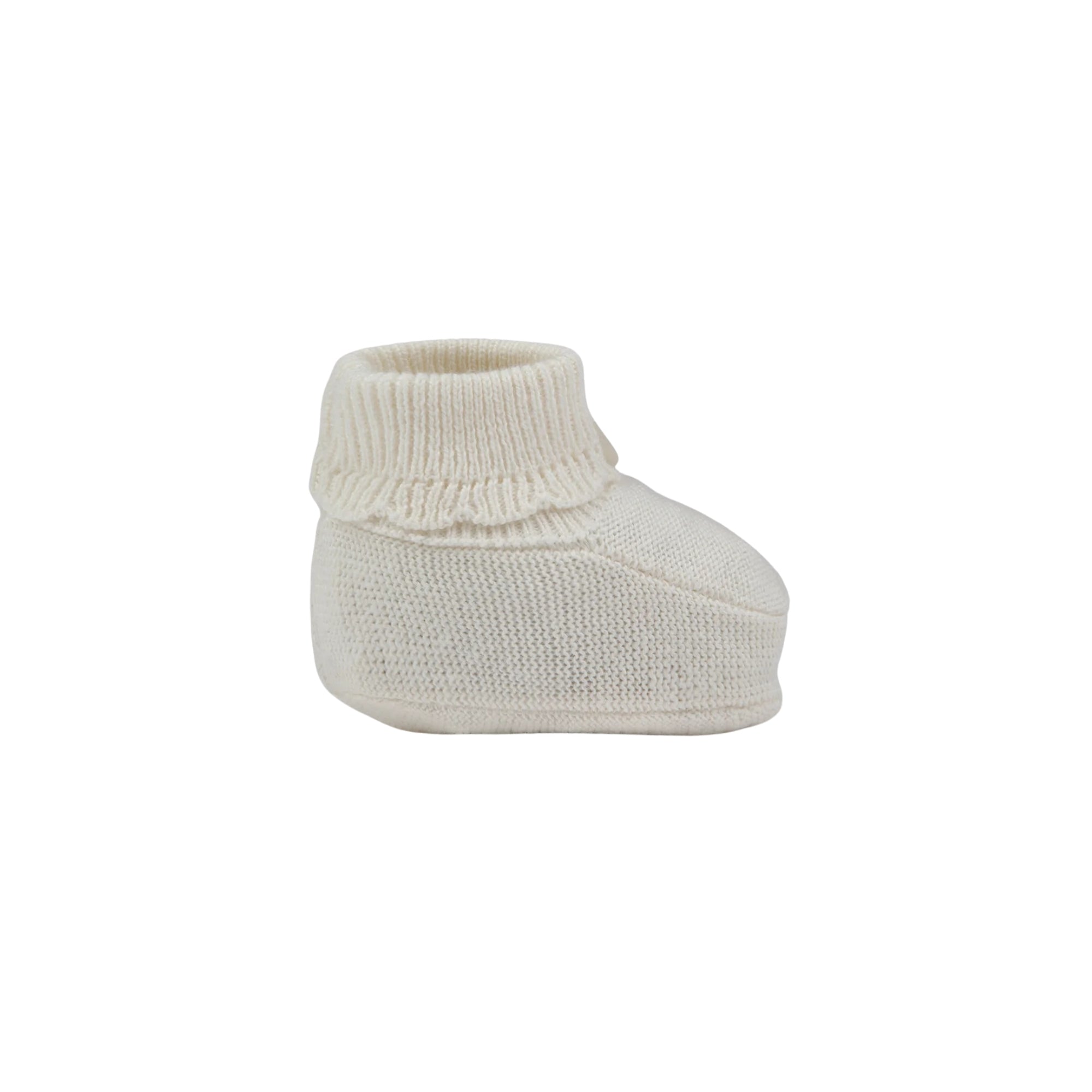 Scalloped Booties | Ecru