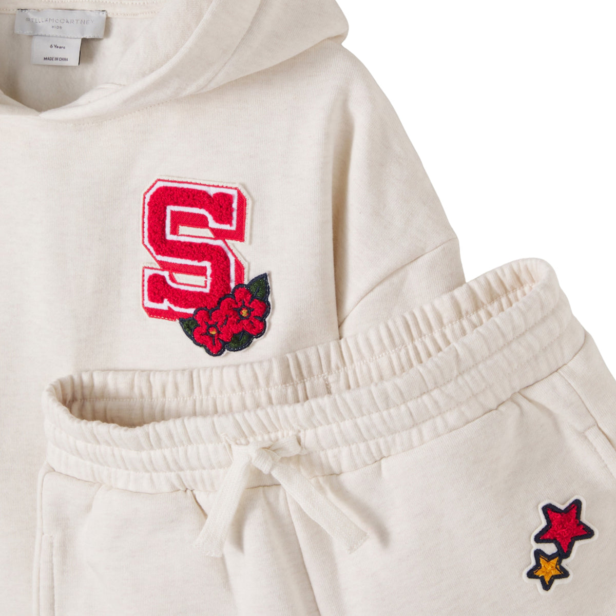 Patchwork Hooded Tracksuit Set