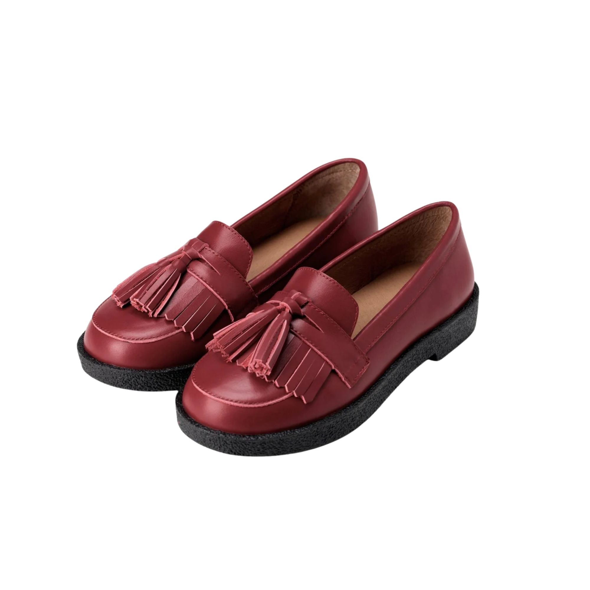 Vita Leather Loafers | Burgundy