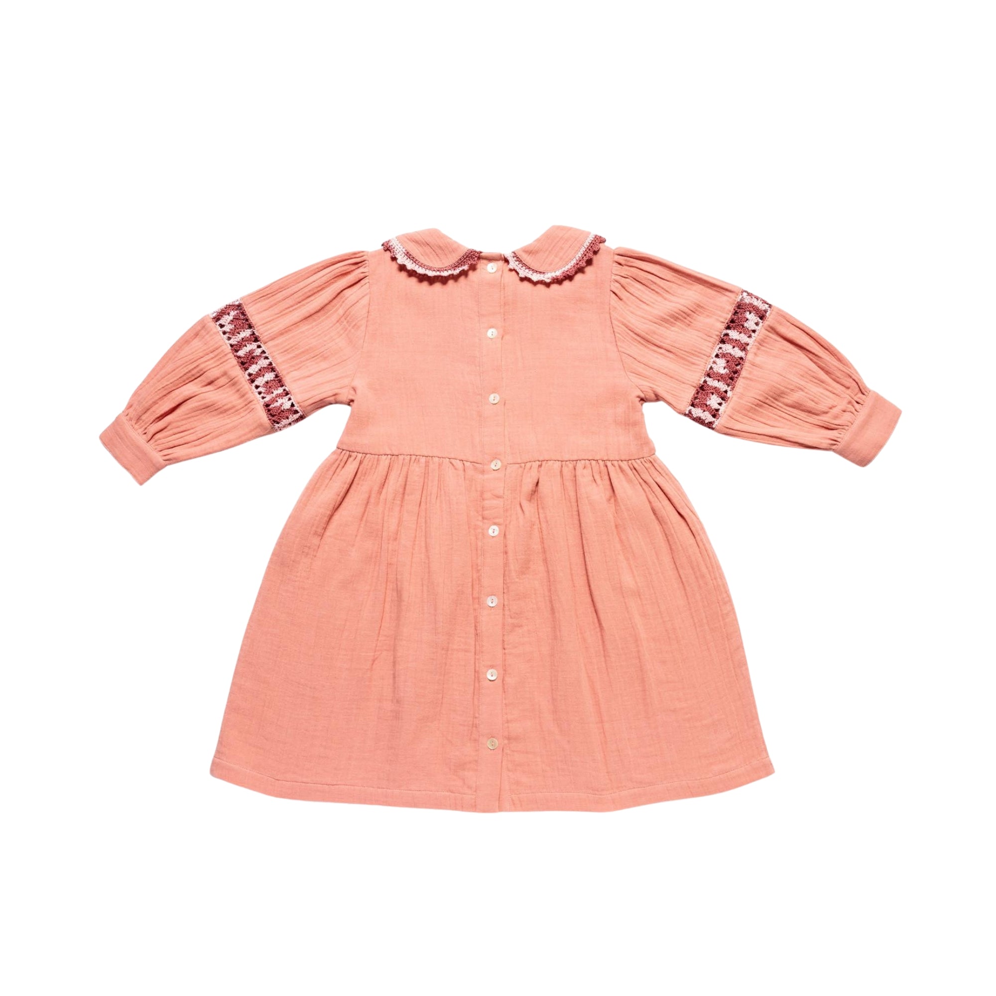 Kennedy Muslin Dress | Antique Rose