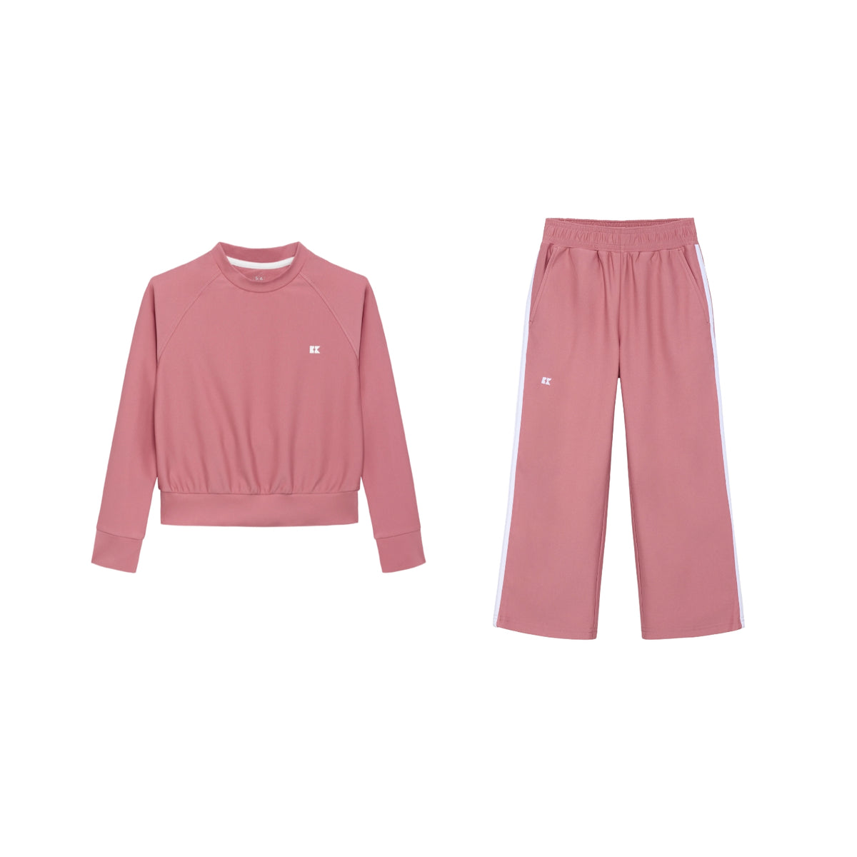 Crewneck Track Pant Set | Dusty Pink