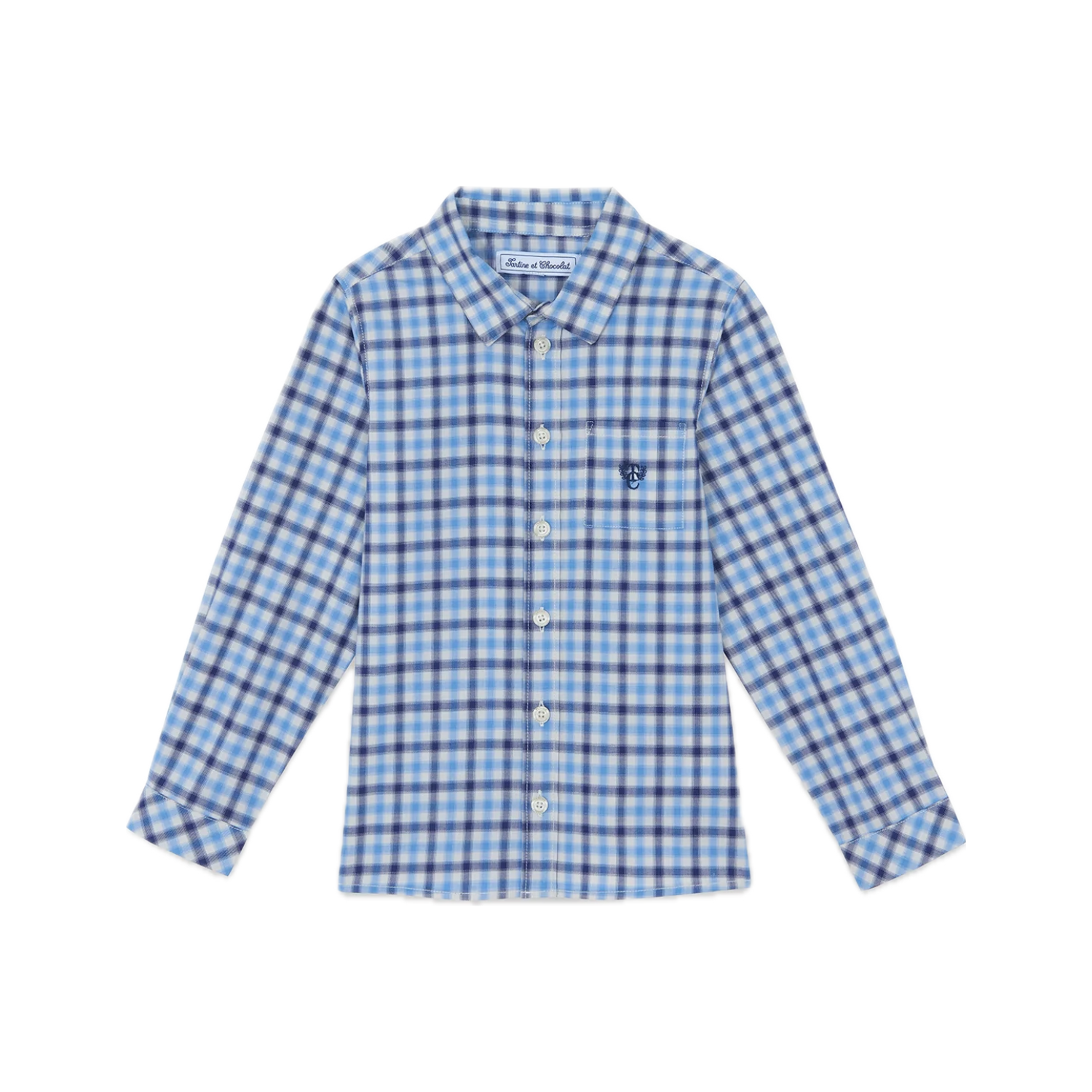 Checkered Shirt | Marine