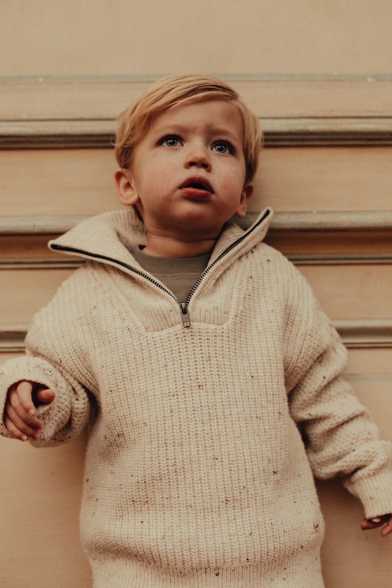 Lenn Half-Zip Sweater | Sand Desert Multicolor