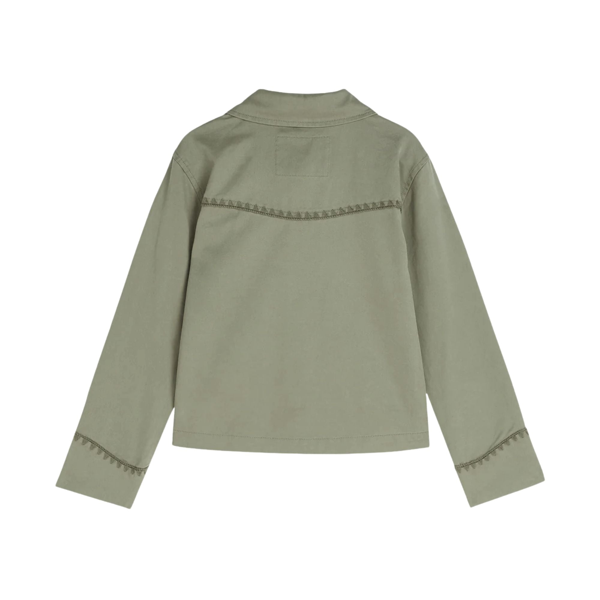 Embroidered Jacket | Oil Green