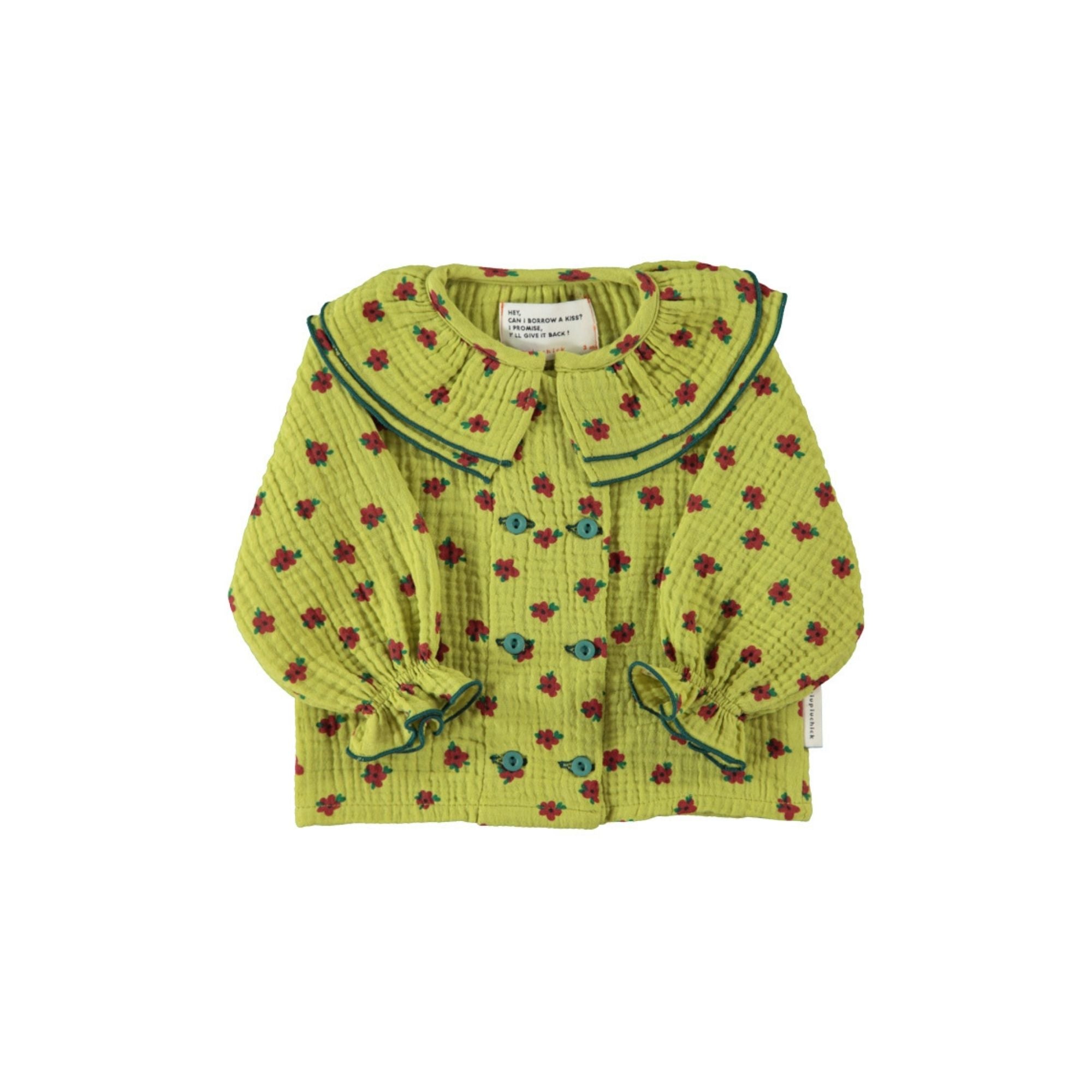 Baby Set | Pistachio Green with Flowers