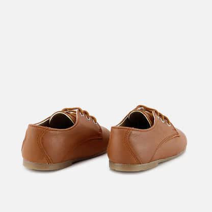 Classic Chestnut Toddler Derby Shoes