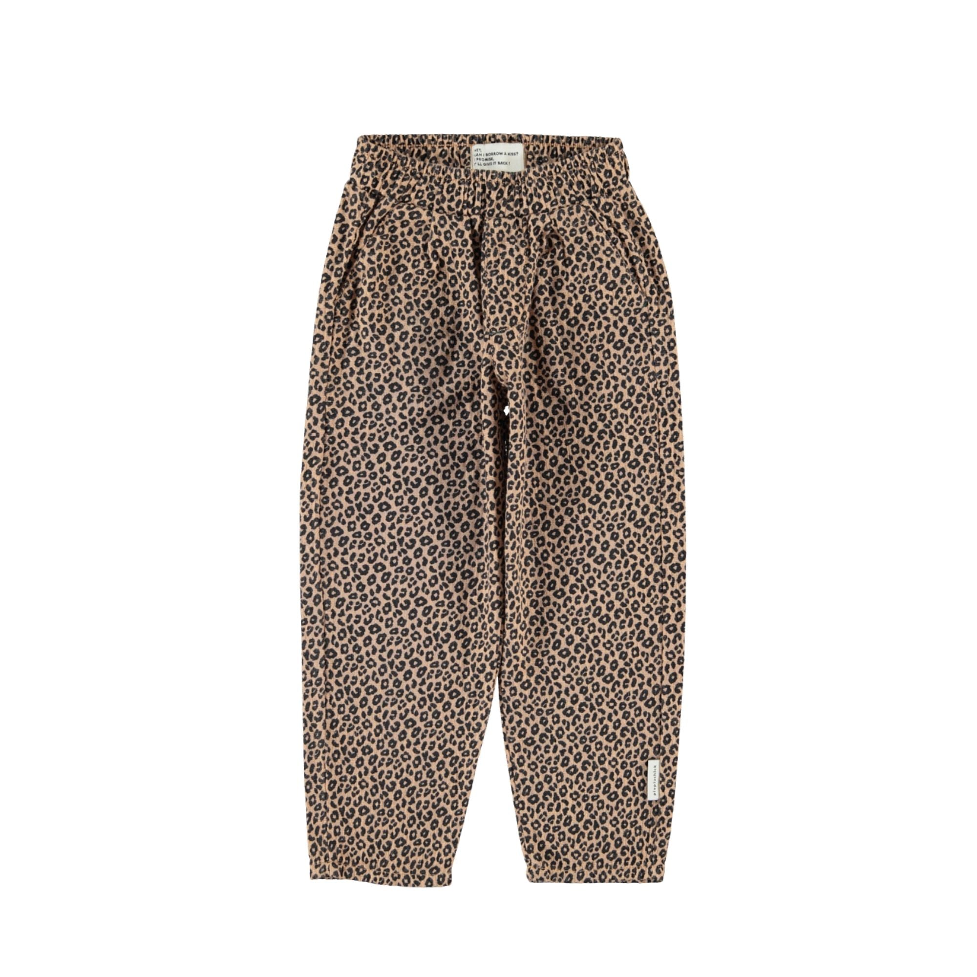 Unisex Trousers | Brown with Animal Print