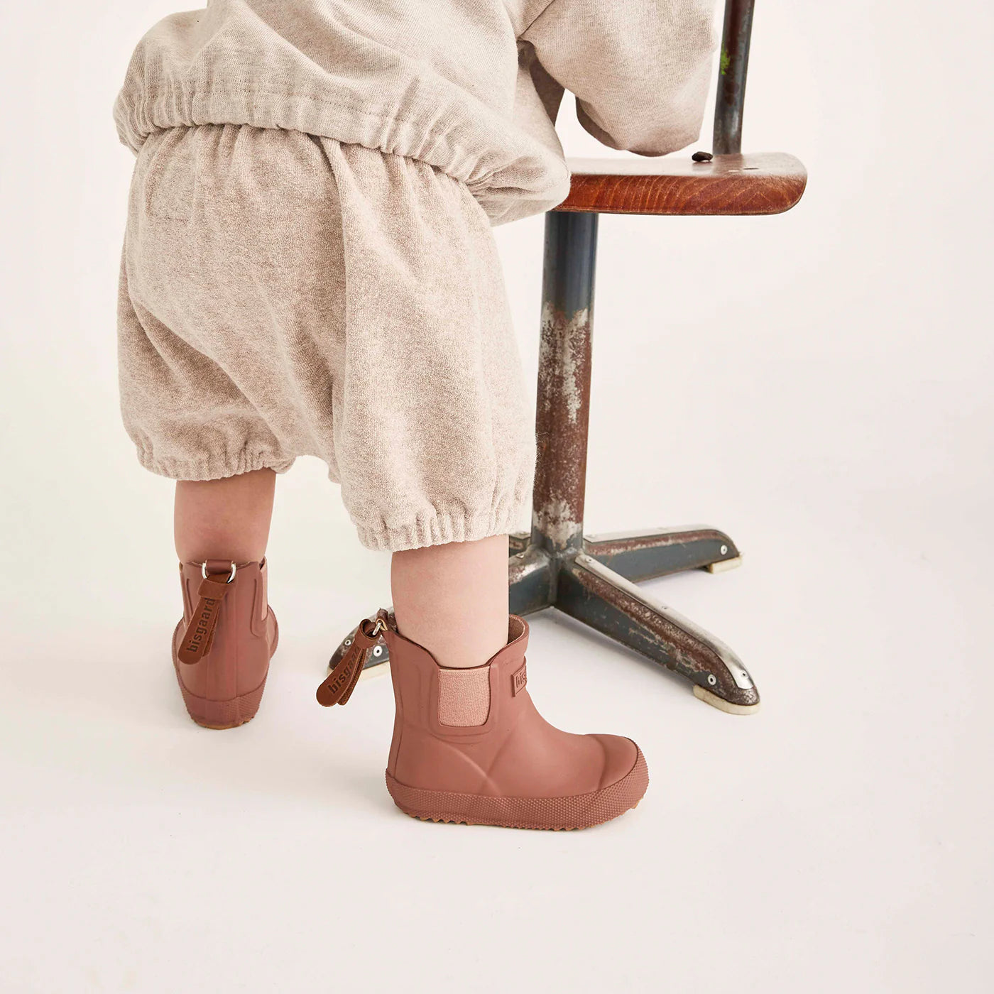 Short Rubber Boot | Old Rose