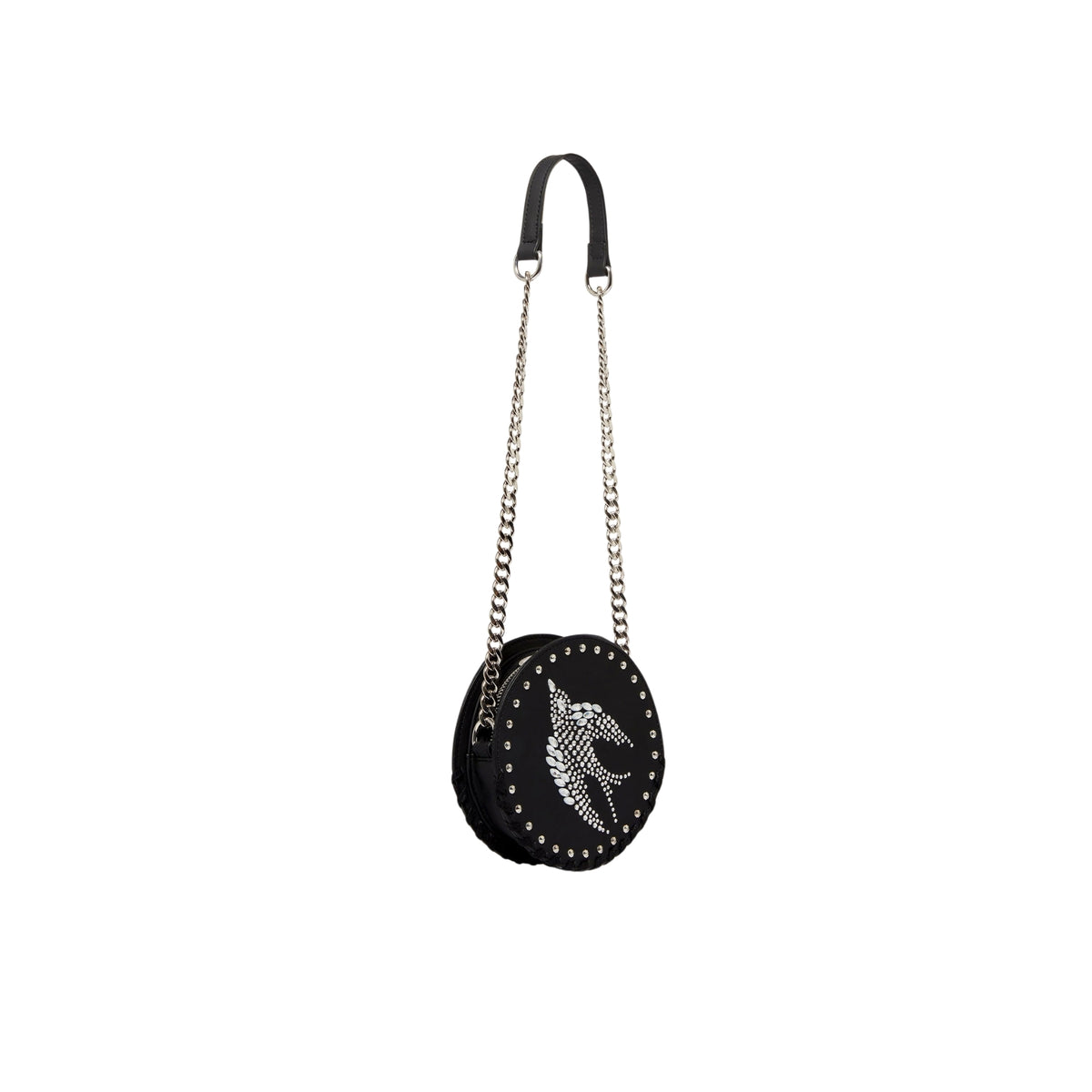 Bird Studded Shoulder Bag | Black