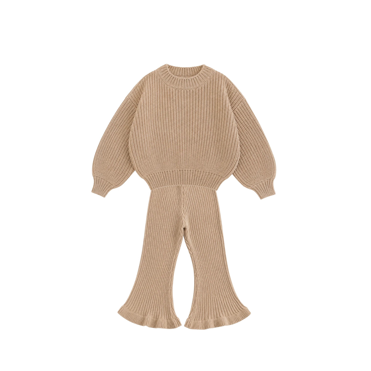 Millie Knit Set | Almond