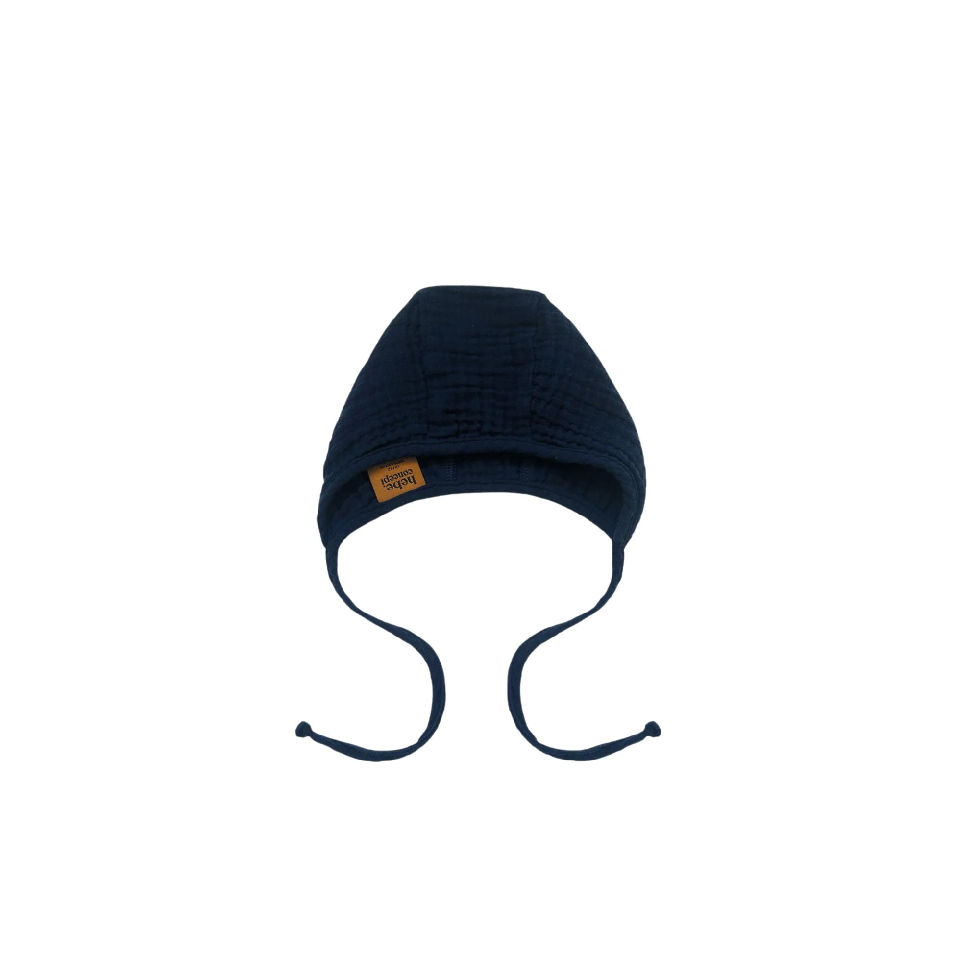 Baby Bonnet | Navy Muslin