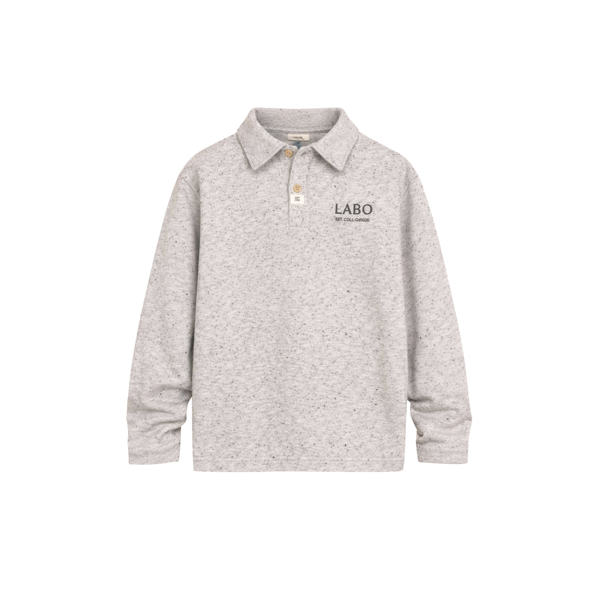 Lino Polo T-shirt | Grey Melange