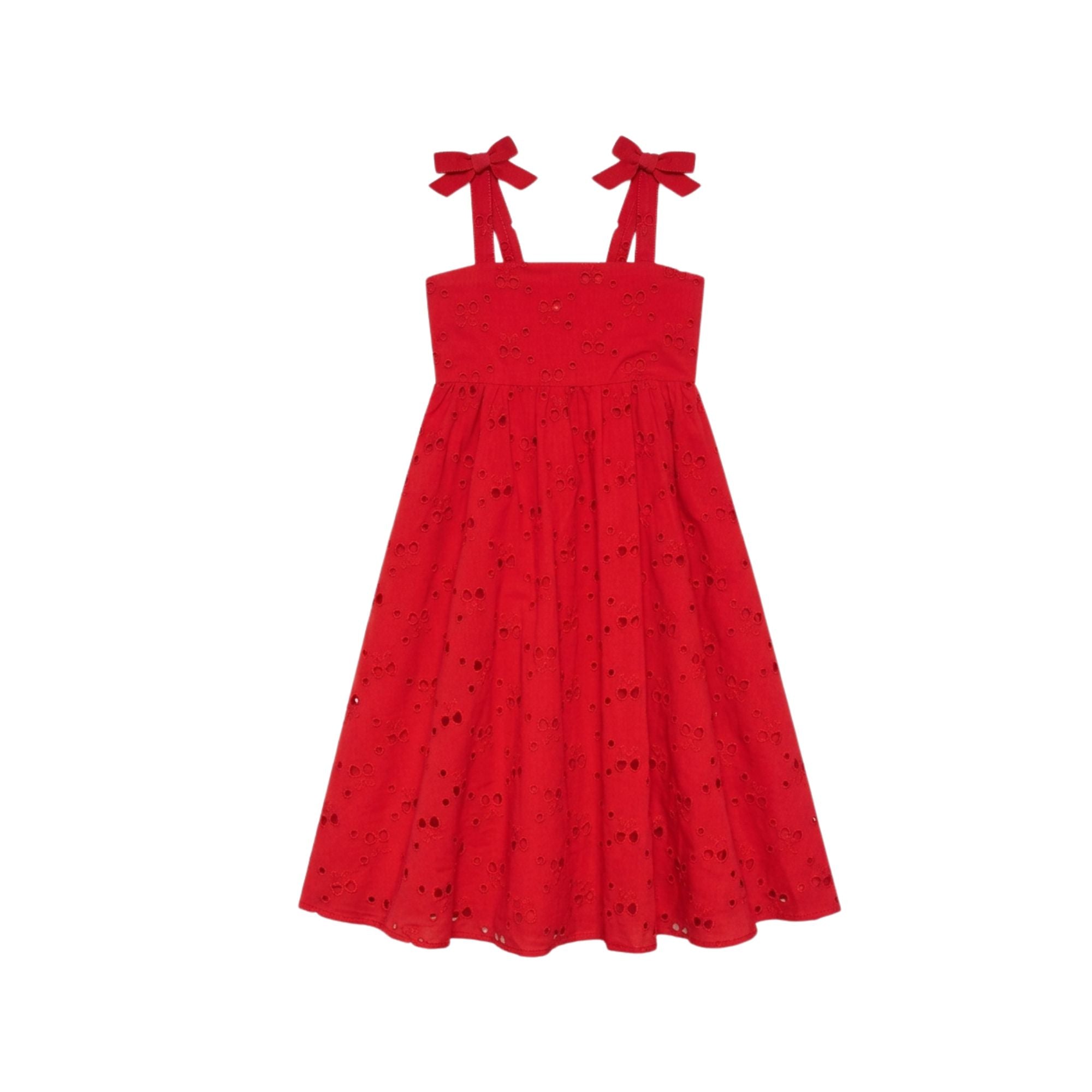 Little Charlotte Dress | Cherry Eyelet