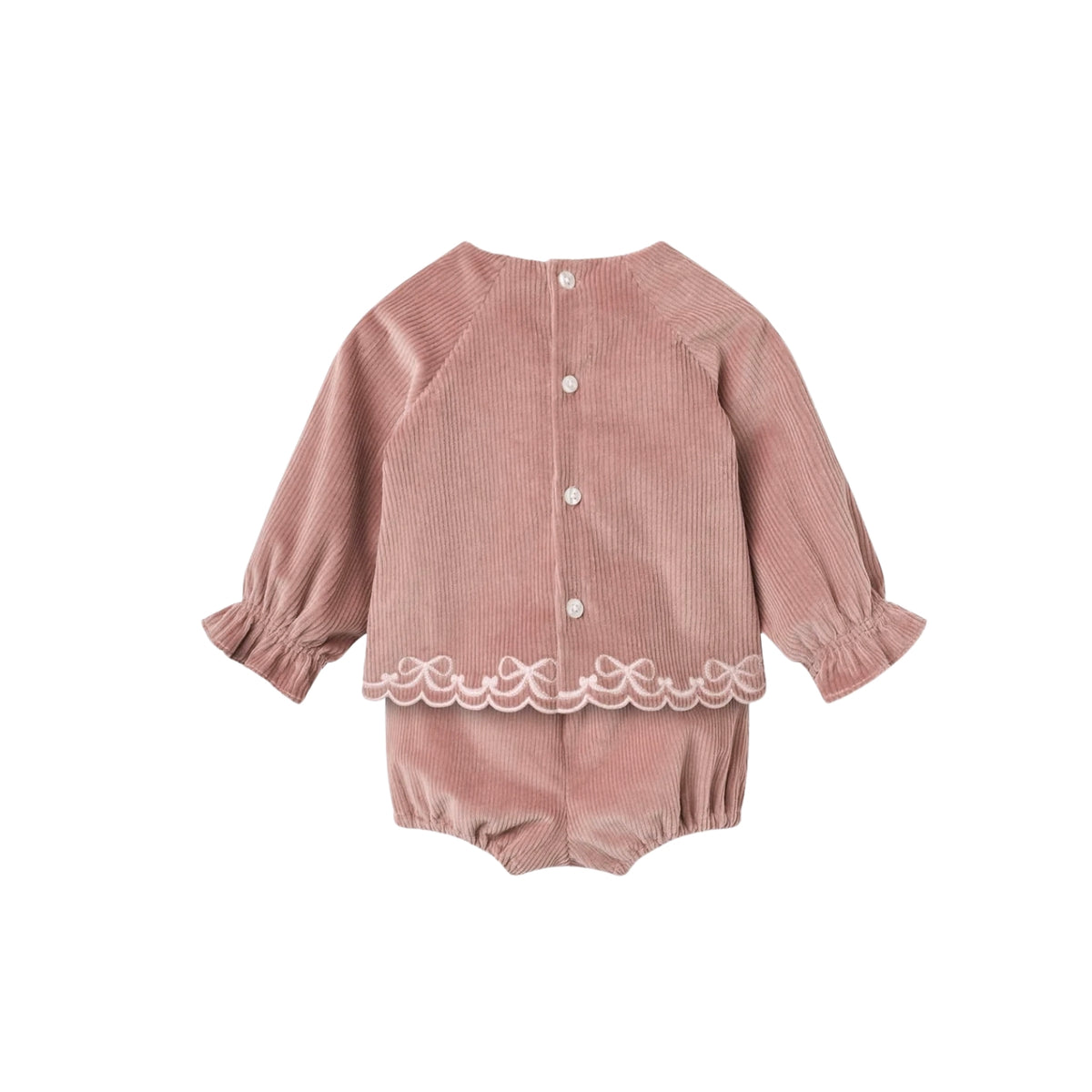Corduroy Baby Set | Winter Rose