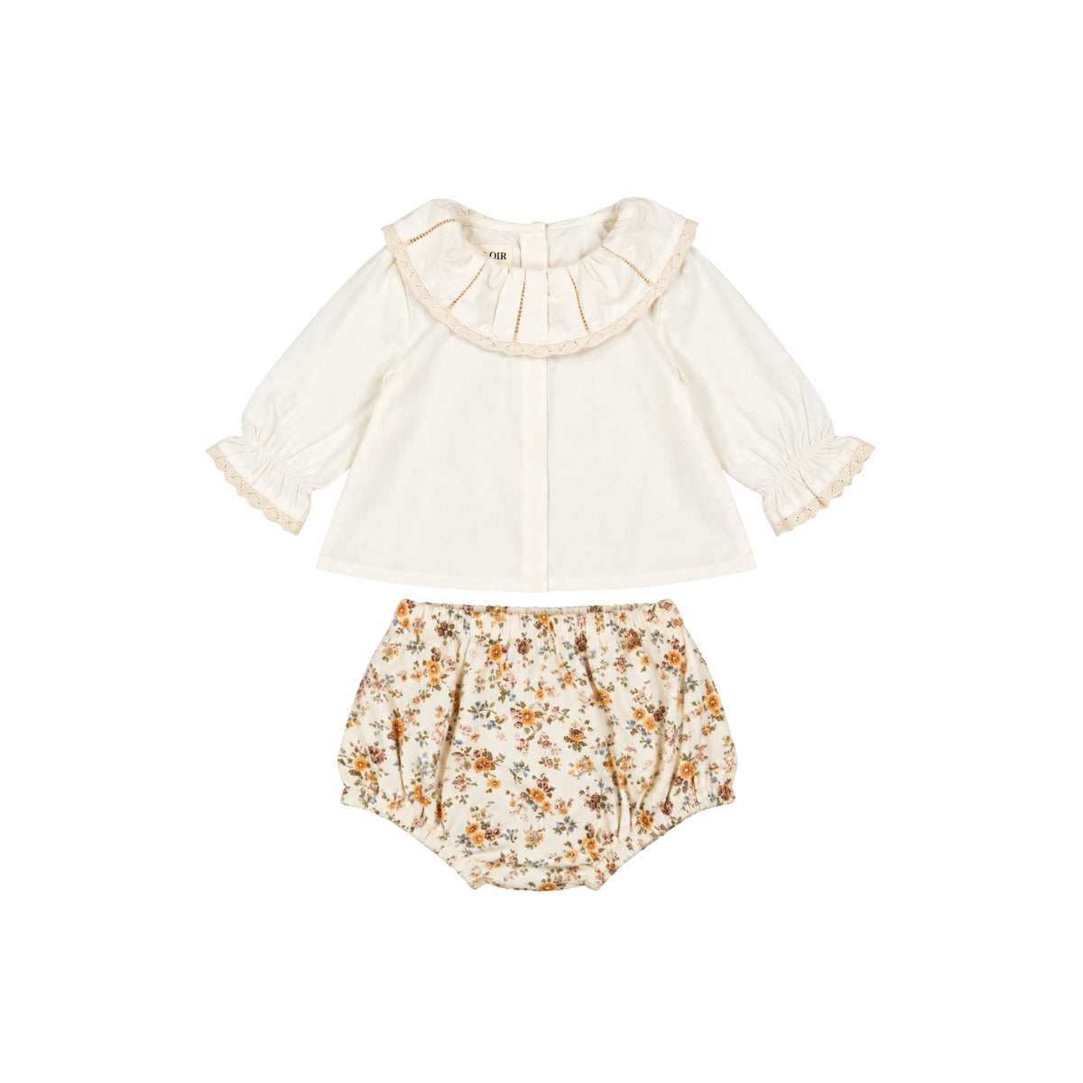 Marguerite Blouse & Bloomer Set | Milk