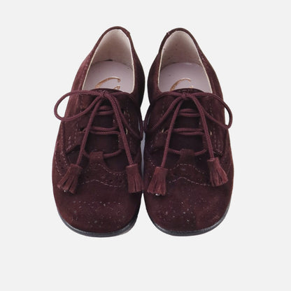 Classic Suede Bordeaux Brogues