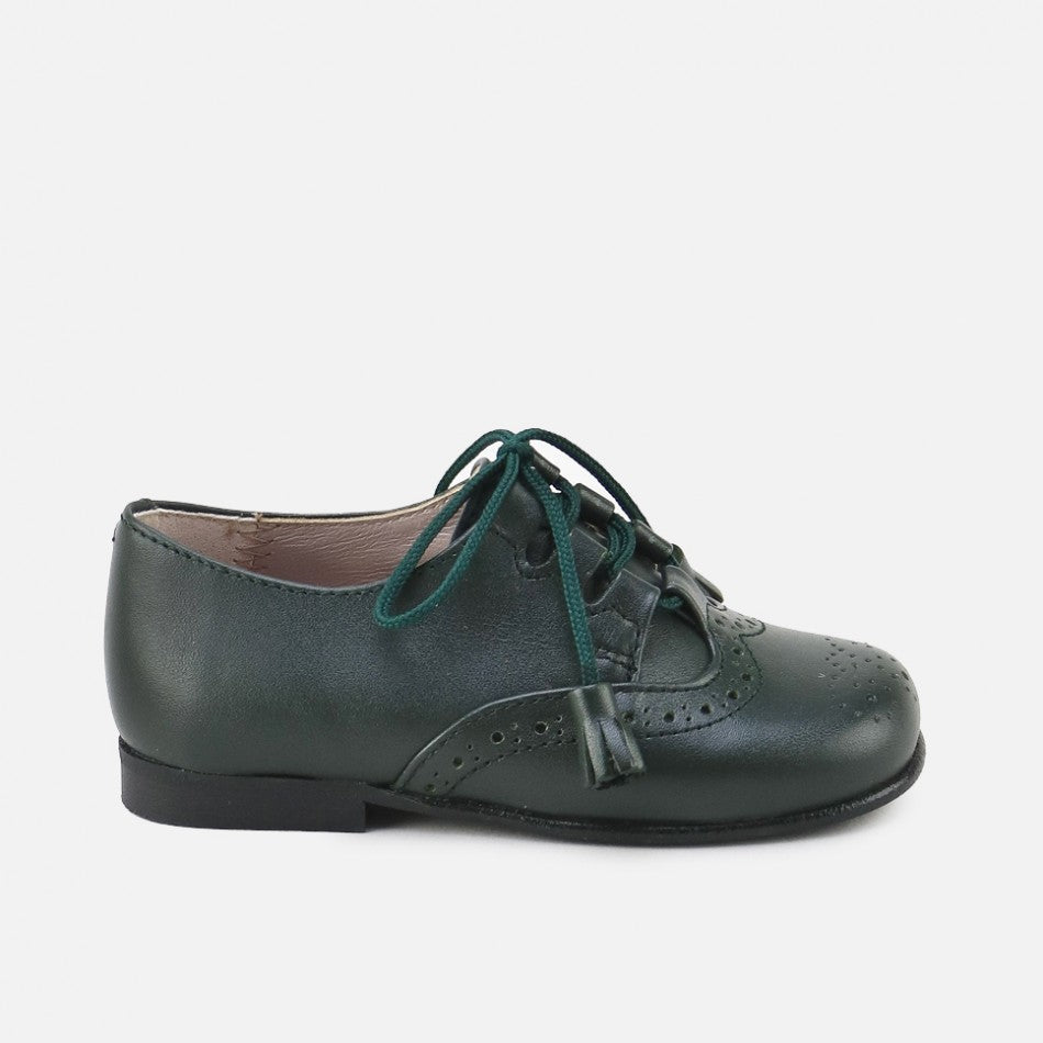 Classic Dark Forest Green Brogues