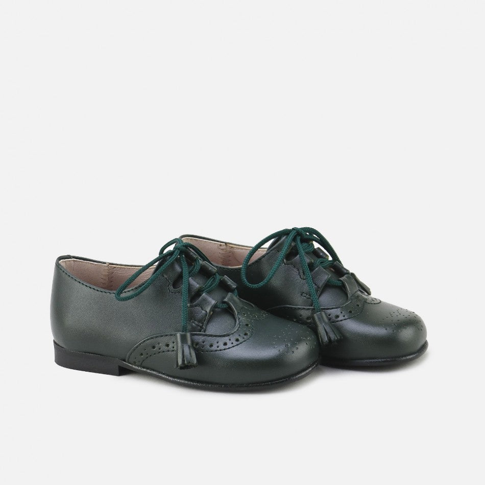 Classic Dark Forest Green Brogues