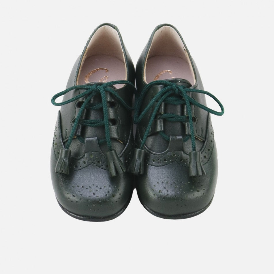 Classic Dark Forest Green Brogues