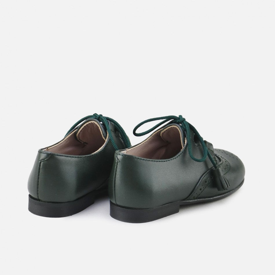 Classic Dark Forest Green Brogues