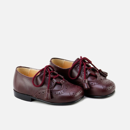 Burgundy Classic Oxford Shoes