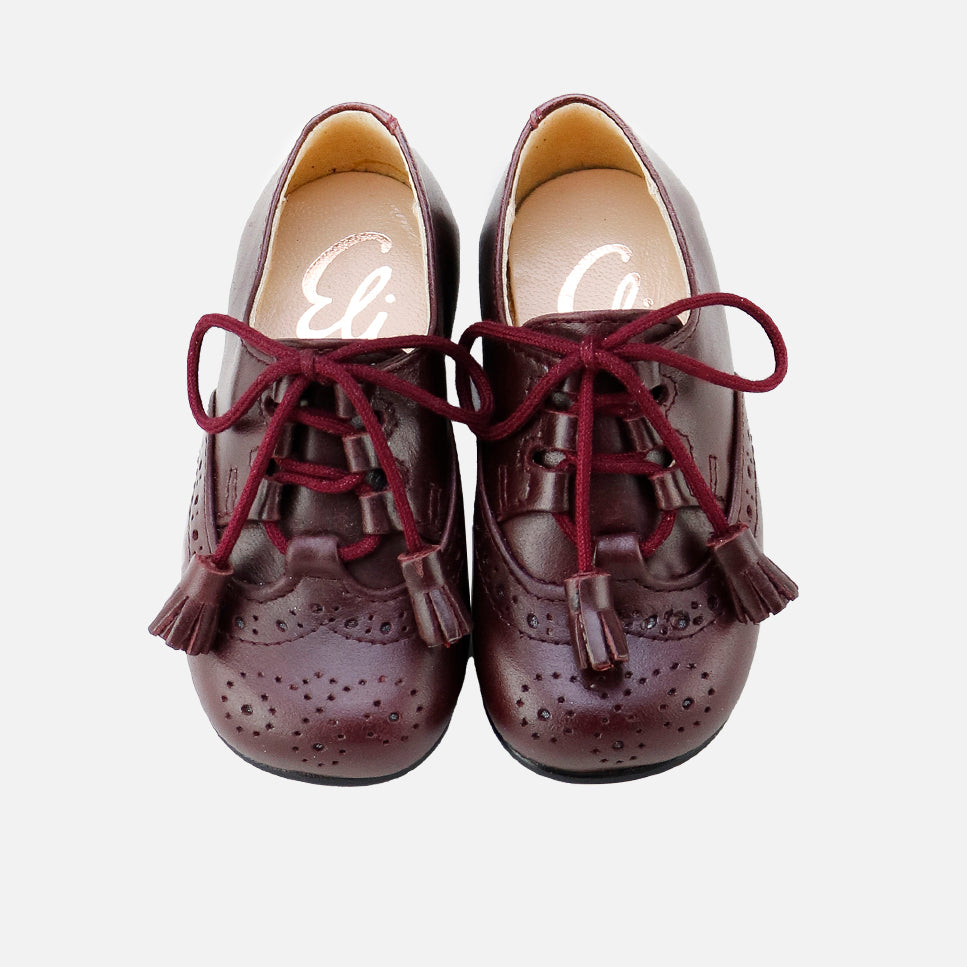 Burgundy Classic Oxford Shoes