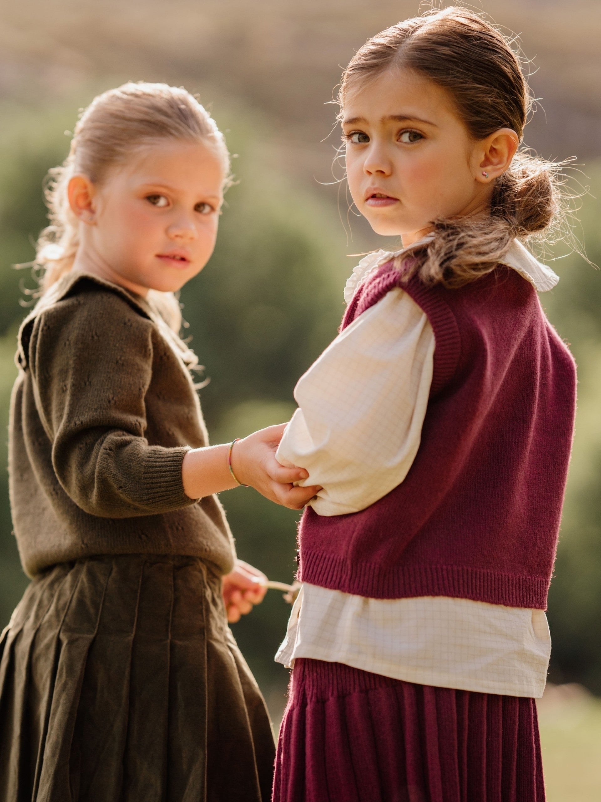 Sweater & Skirt Set | Dark Green