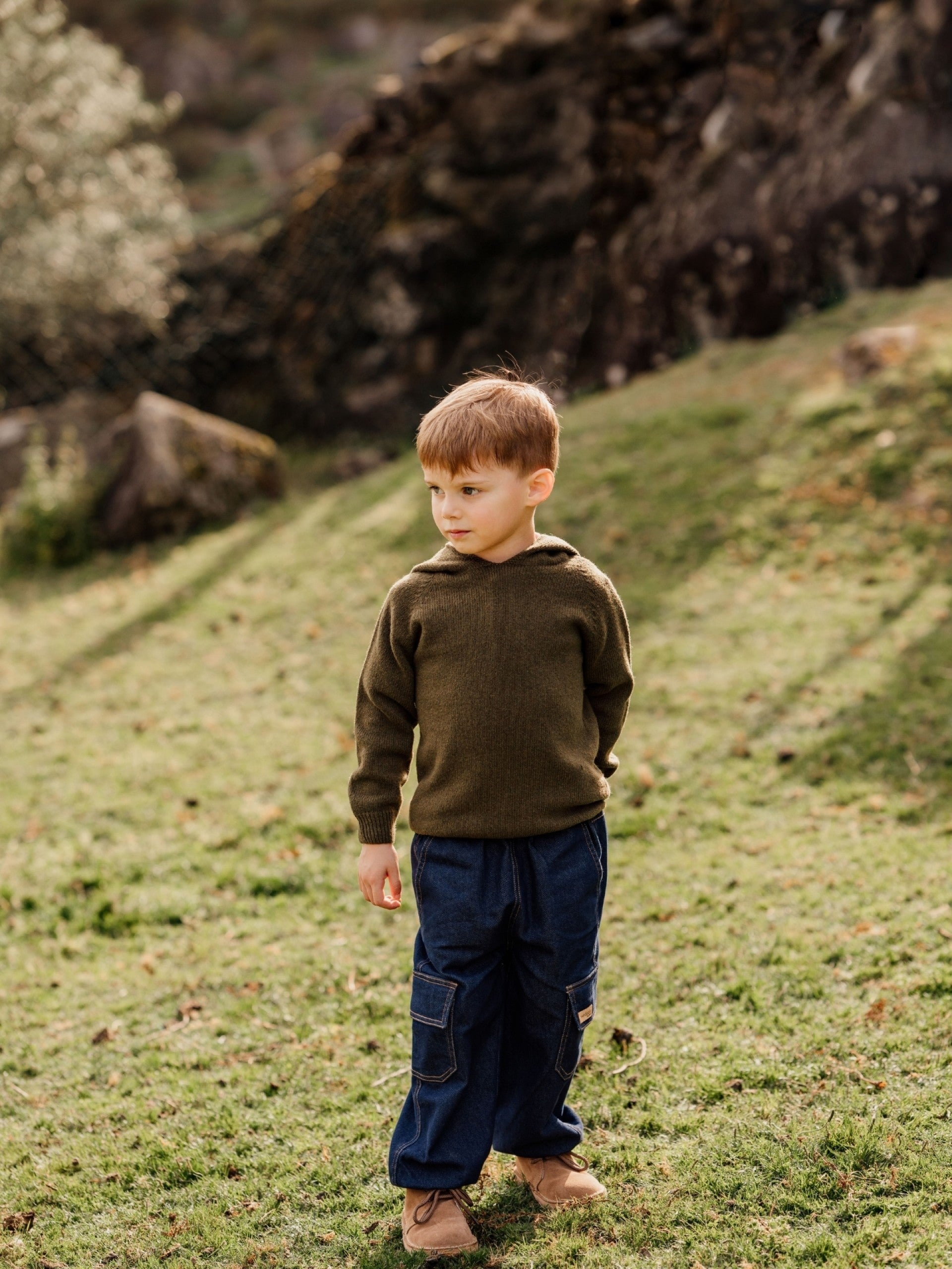 Hooded Sweater Set  | Dark Green