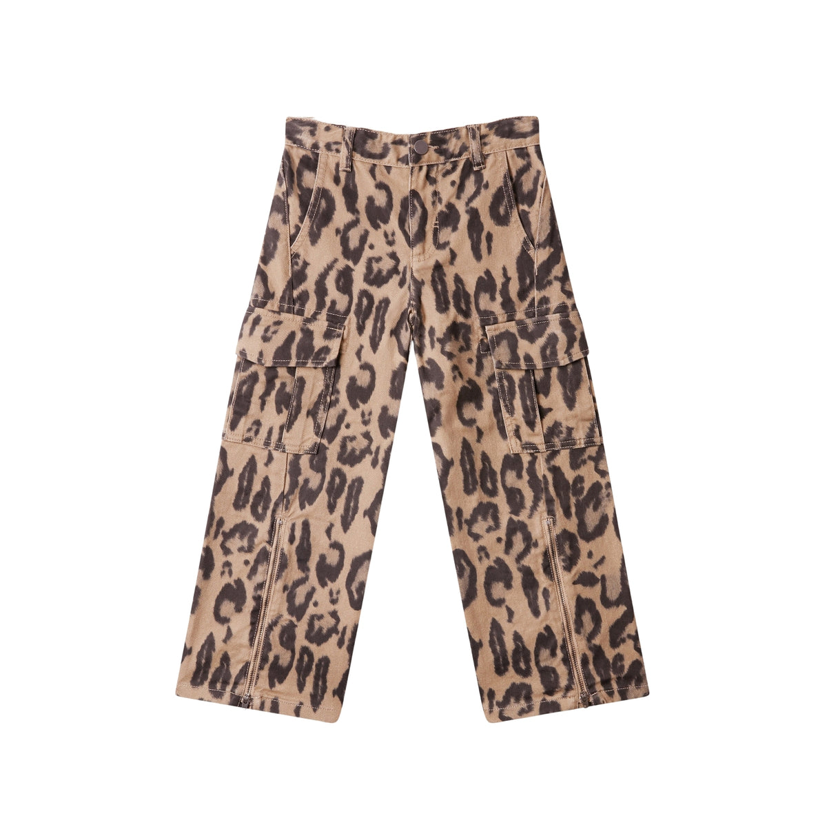 Denim Ocelot Pants | Hazelnut/ Black