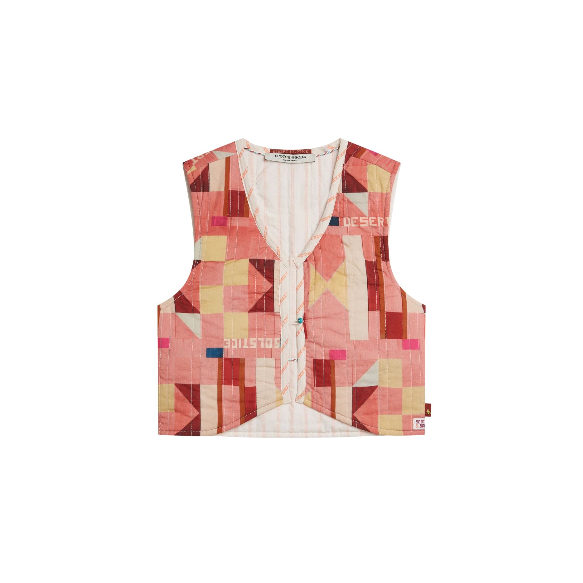 Patchwork Gilet Skirt Set | Canyon Clay