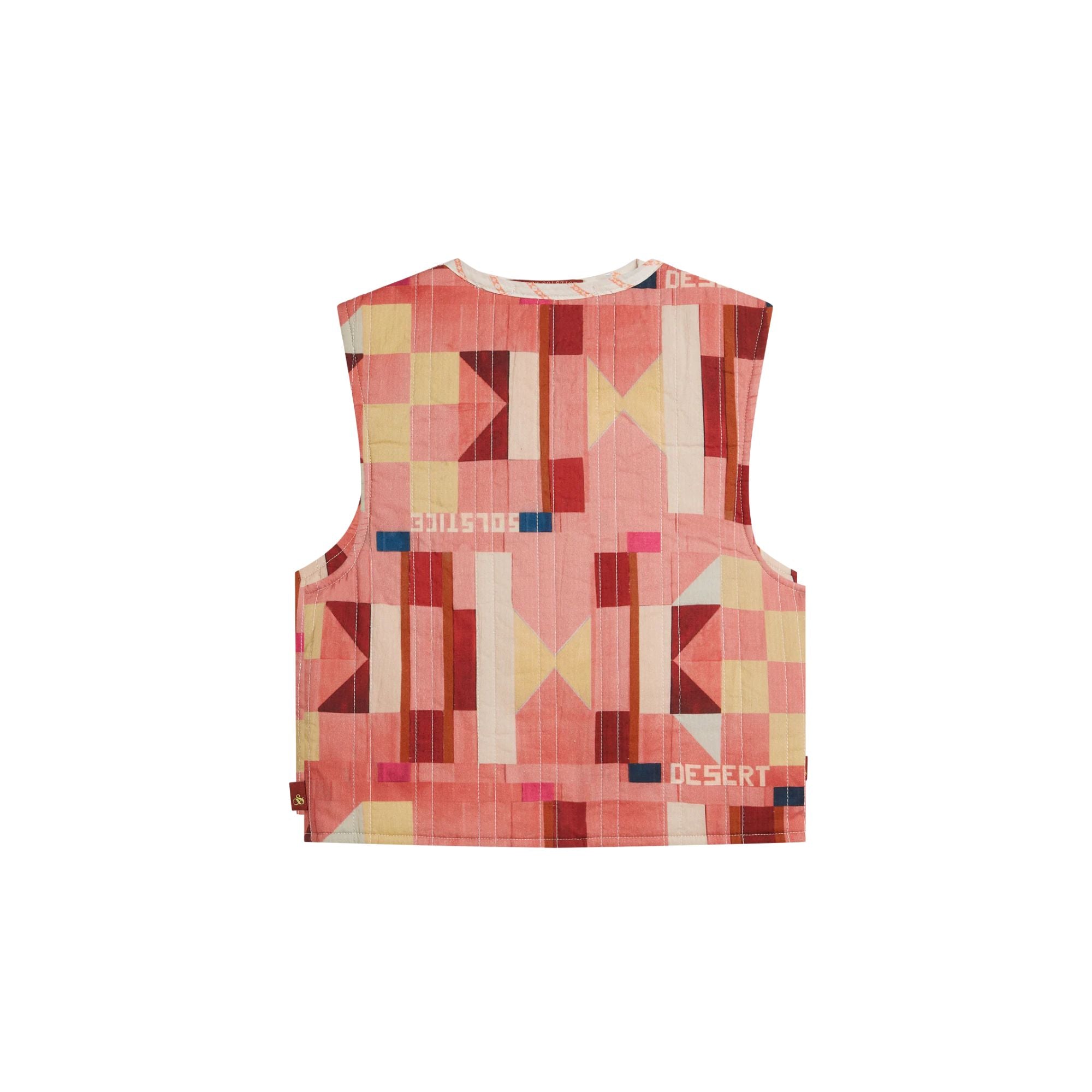 Patchwork Gilet Skirt Set | Canyon Clay