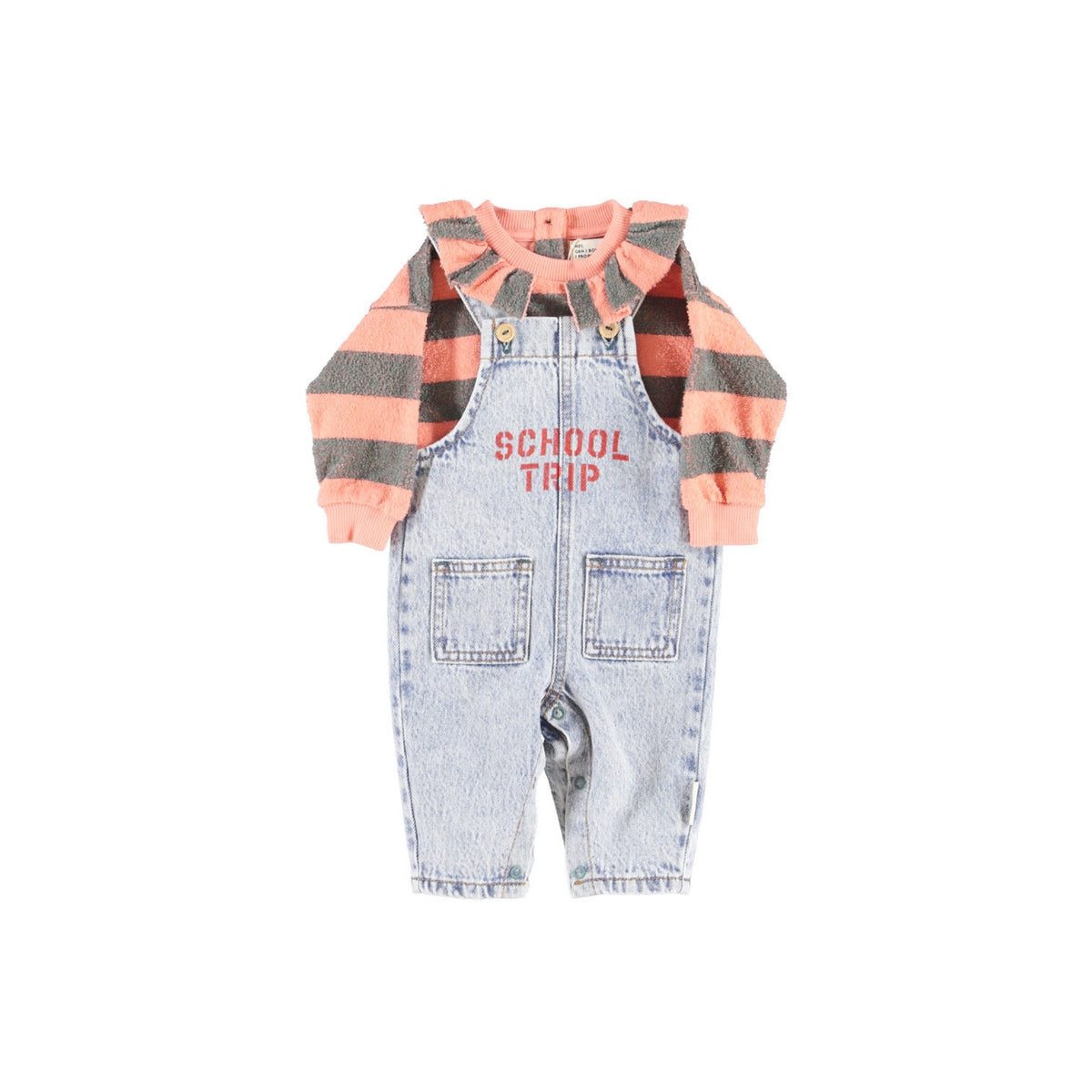 Dungarees | Fadded Light Blue Denim