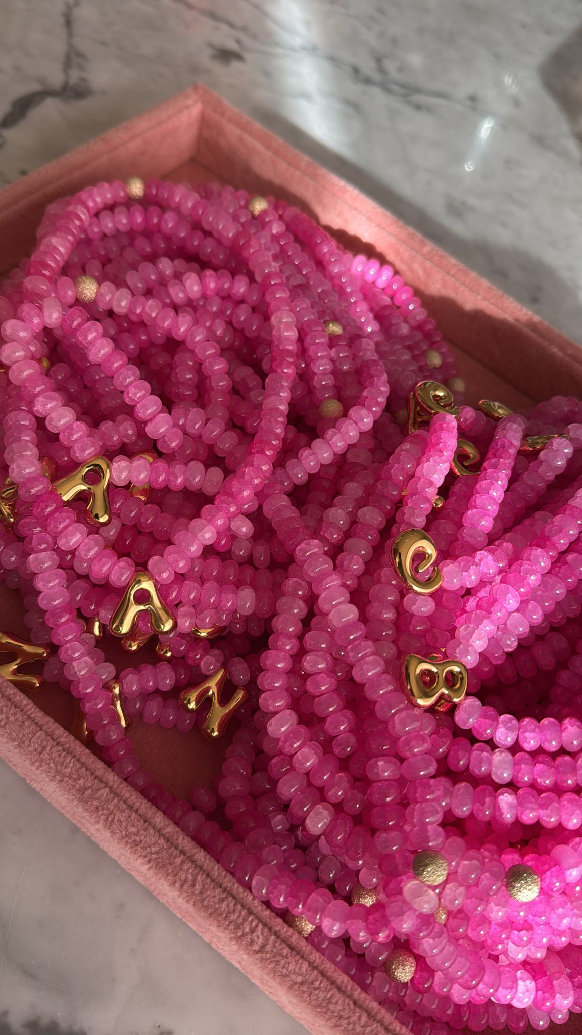 Initial Necklace | Pretty In Pink