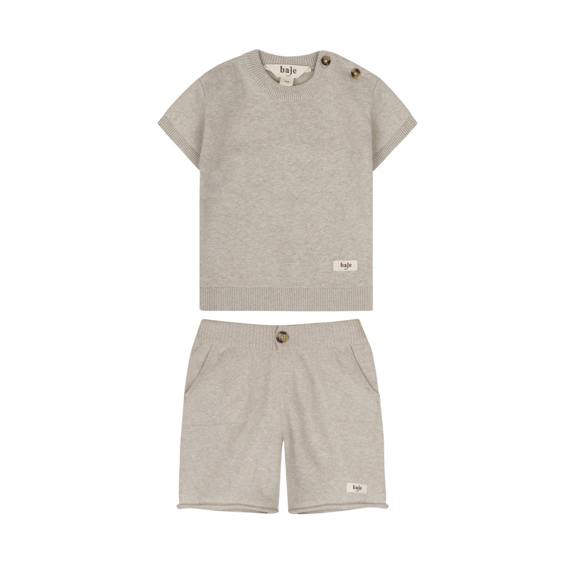 Cruz Shorts Set | Sand Melange
