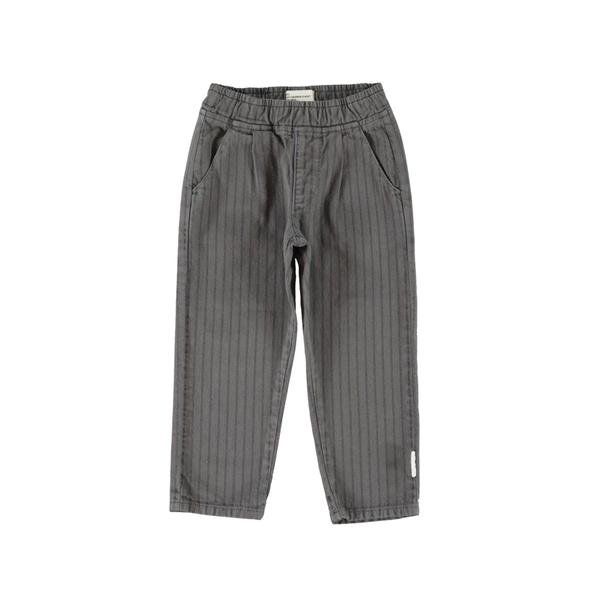 Trousers | Grey with Black Stripes