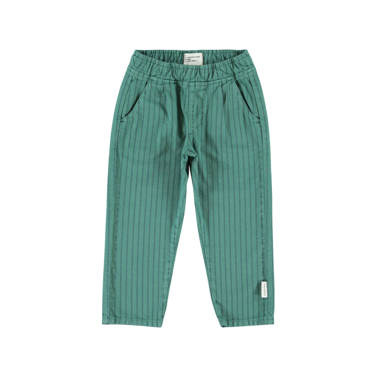 Trousers | Green with Black Stripes