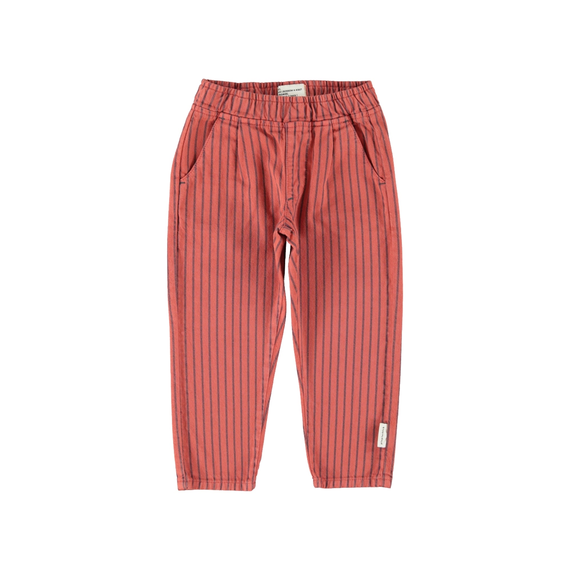 Trousers | Bordeaux with Black Stripes
