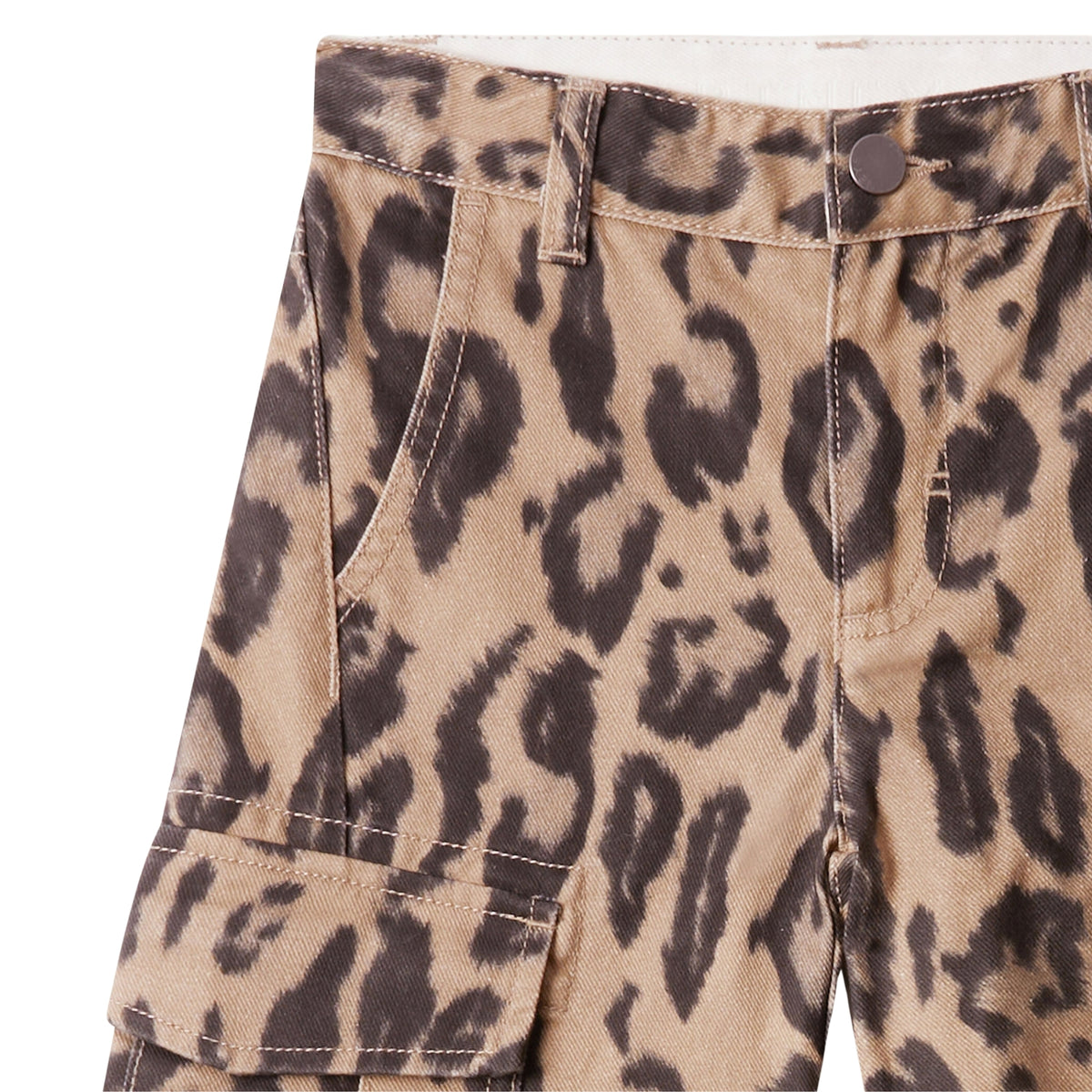 Denim Ocelot Pants | Hazelnut/ Black